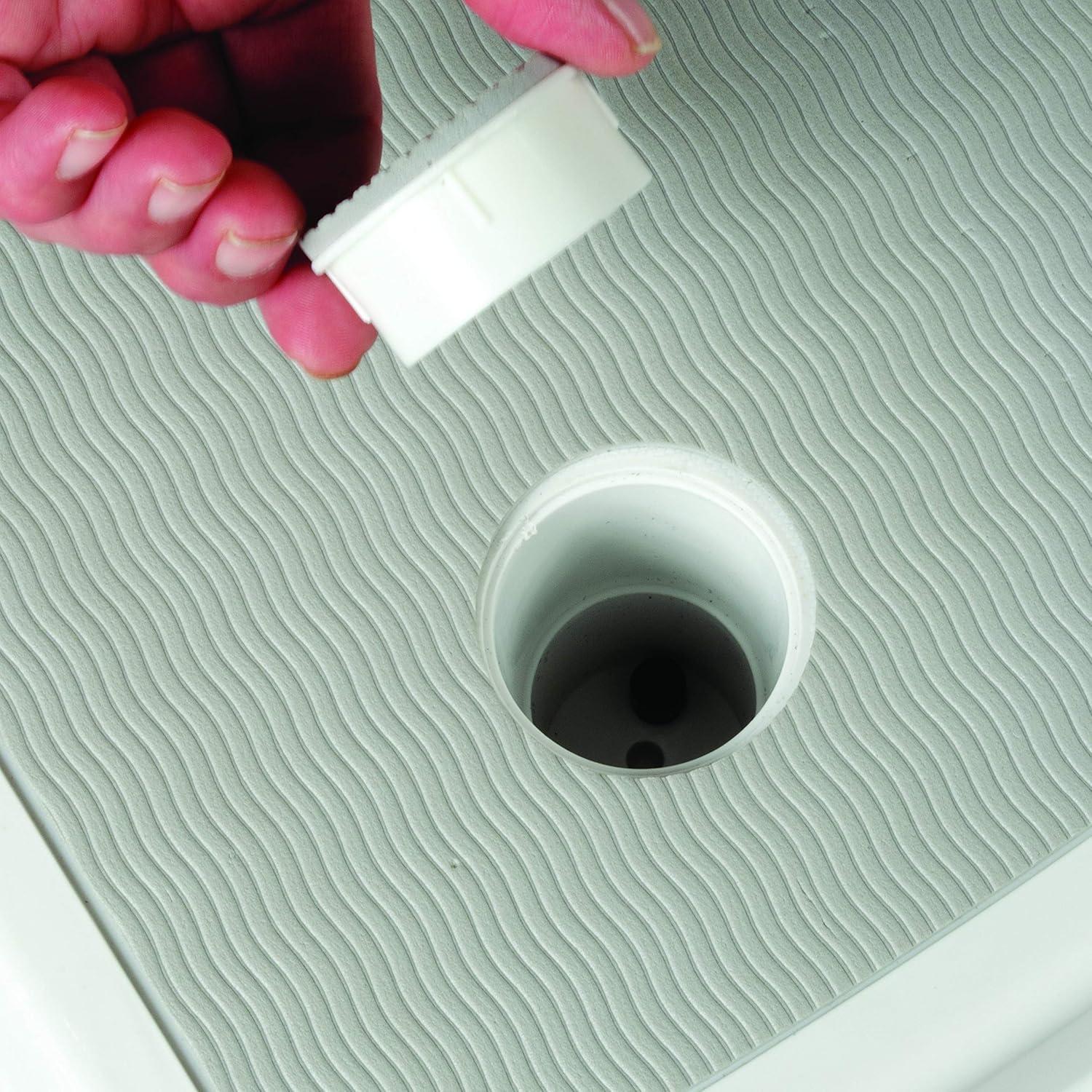 Stackable 4-Inch Bathroom Safety Step with Rubber Top