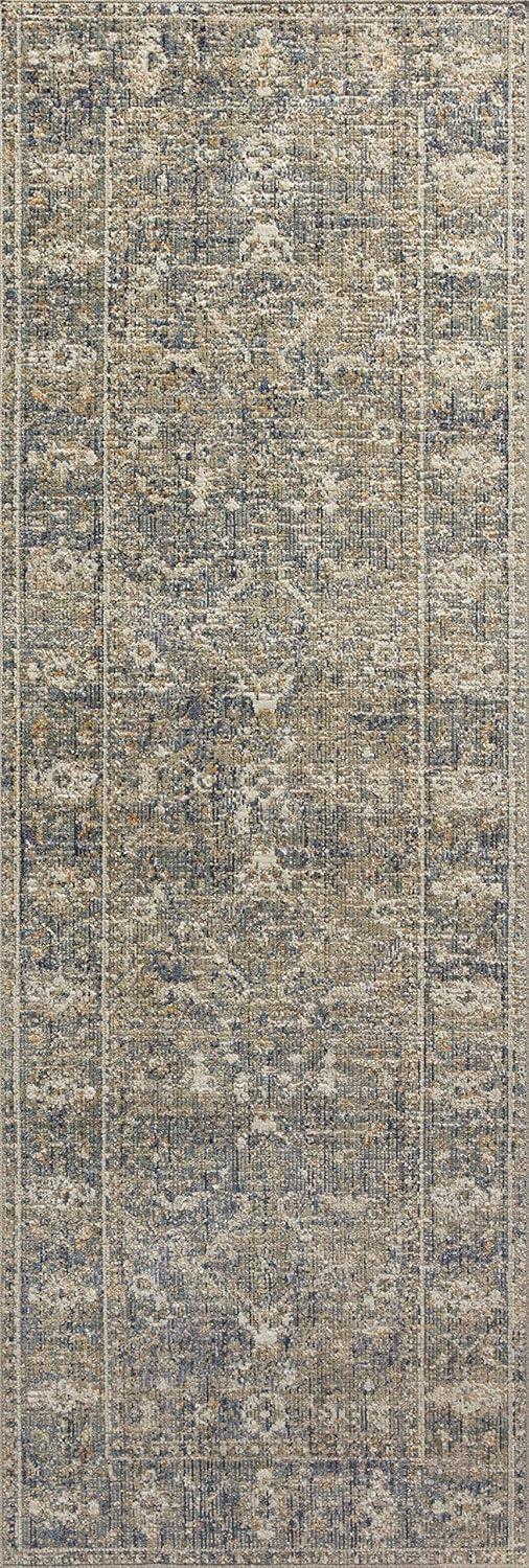 Rosemarie Rug by Chris Loves Julia x Loloi - Sand and Lagoon / 2'7" x 12' Runner