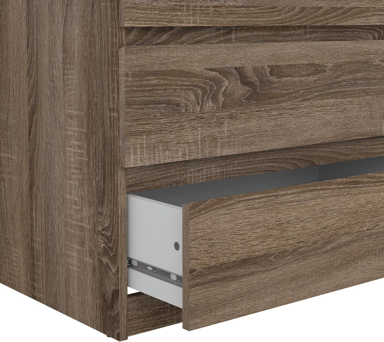 Wood Scottsdale 5 Drawer Chest in Truffle Gray-Tvilum