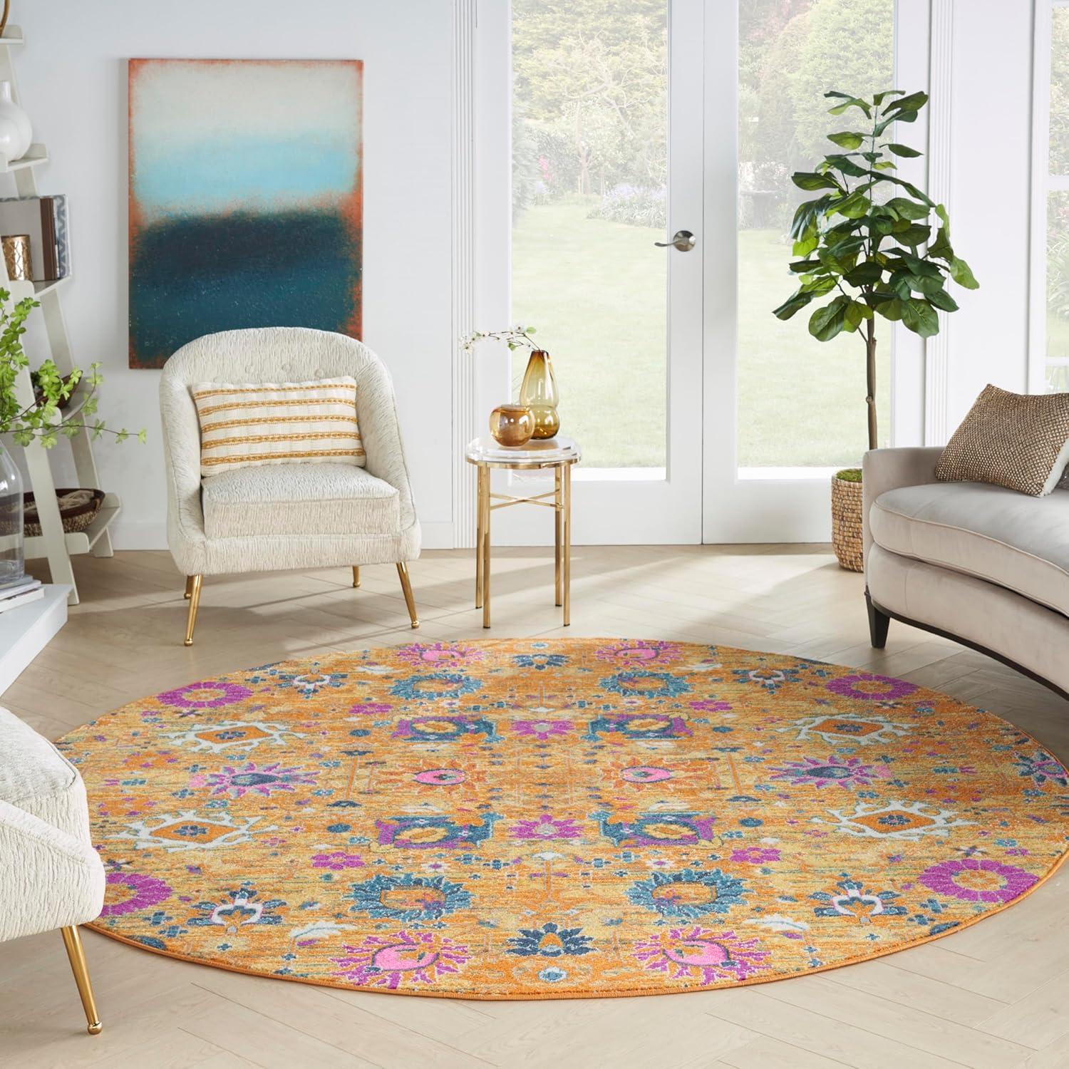 Nourison Passion Bohemian Indoor Rug Sunburst 8' x Round