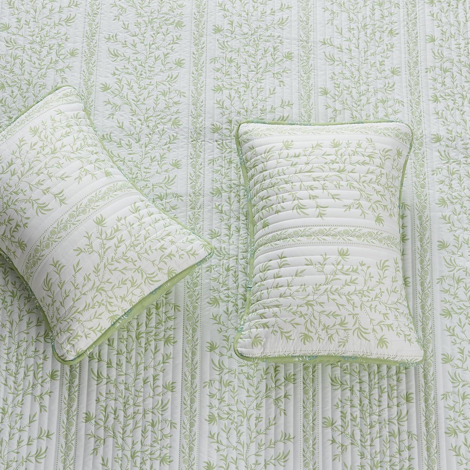 FreshFolds Bright & Colorful Tiny Floral Quilt Set with Shams