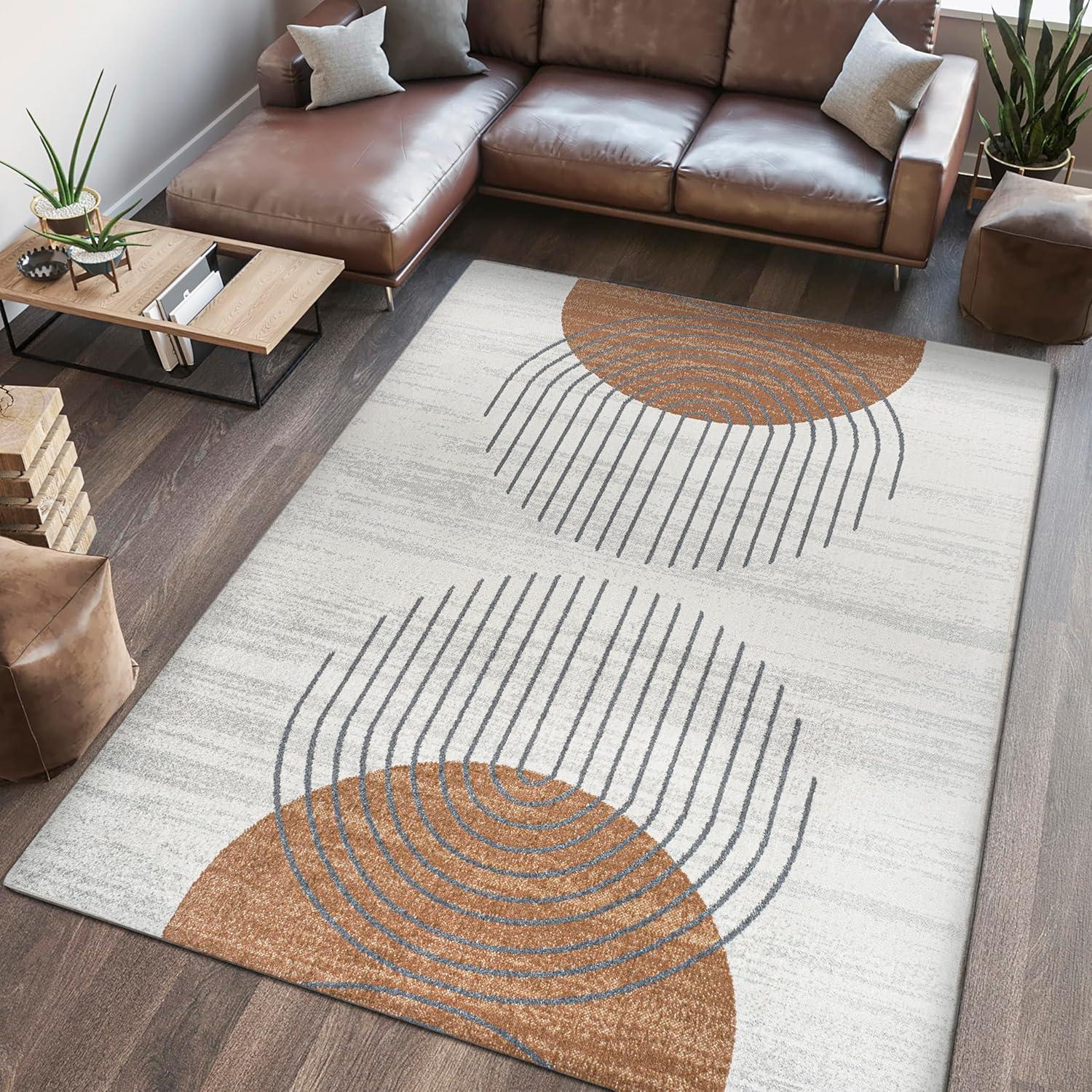 JONATHAN Y Kallax Geometric Modern Low-Pile Machine-Washable Indoor Area Rug