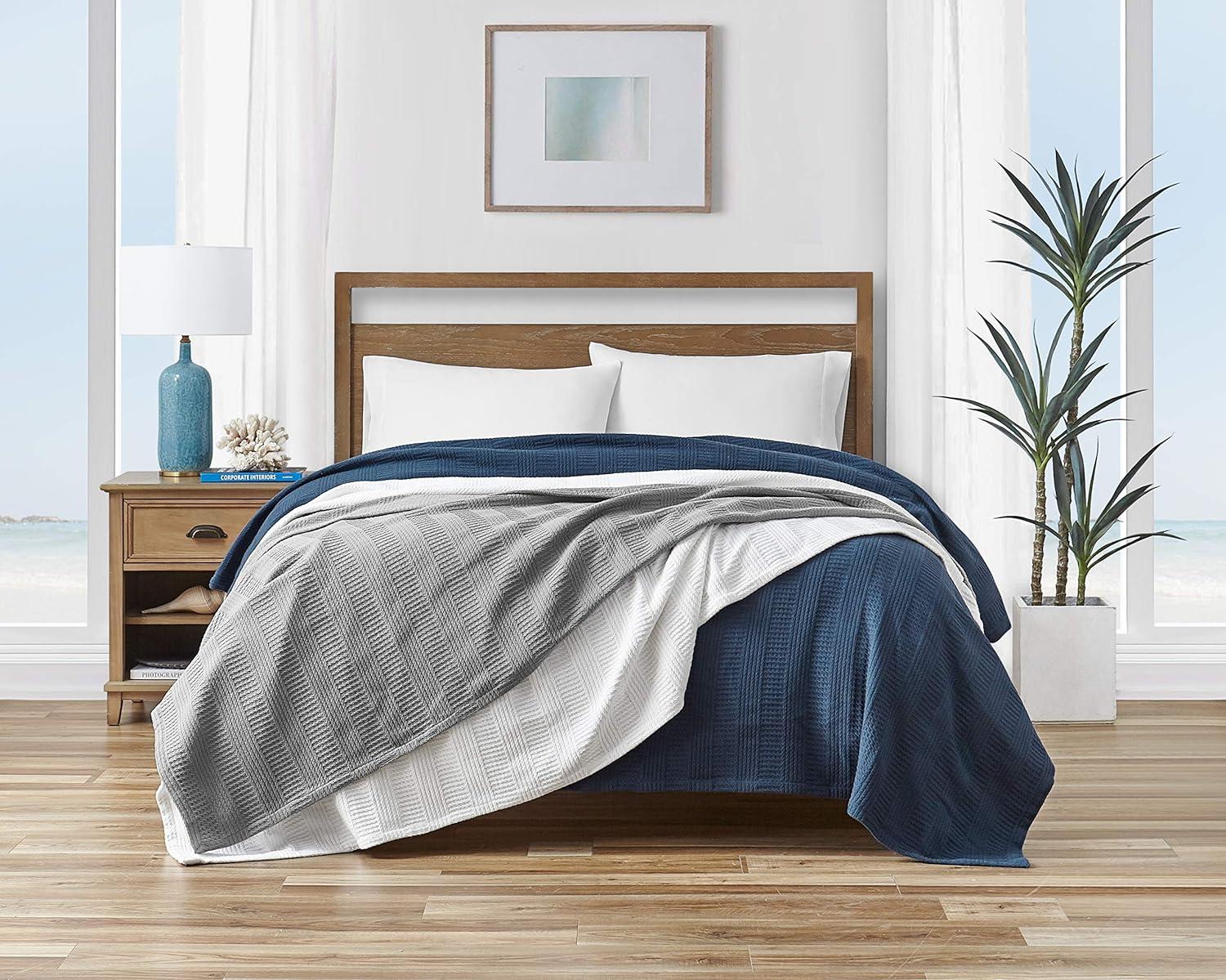 Nautica Rope Stripe Cotton Blanket