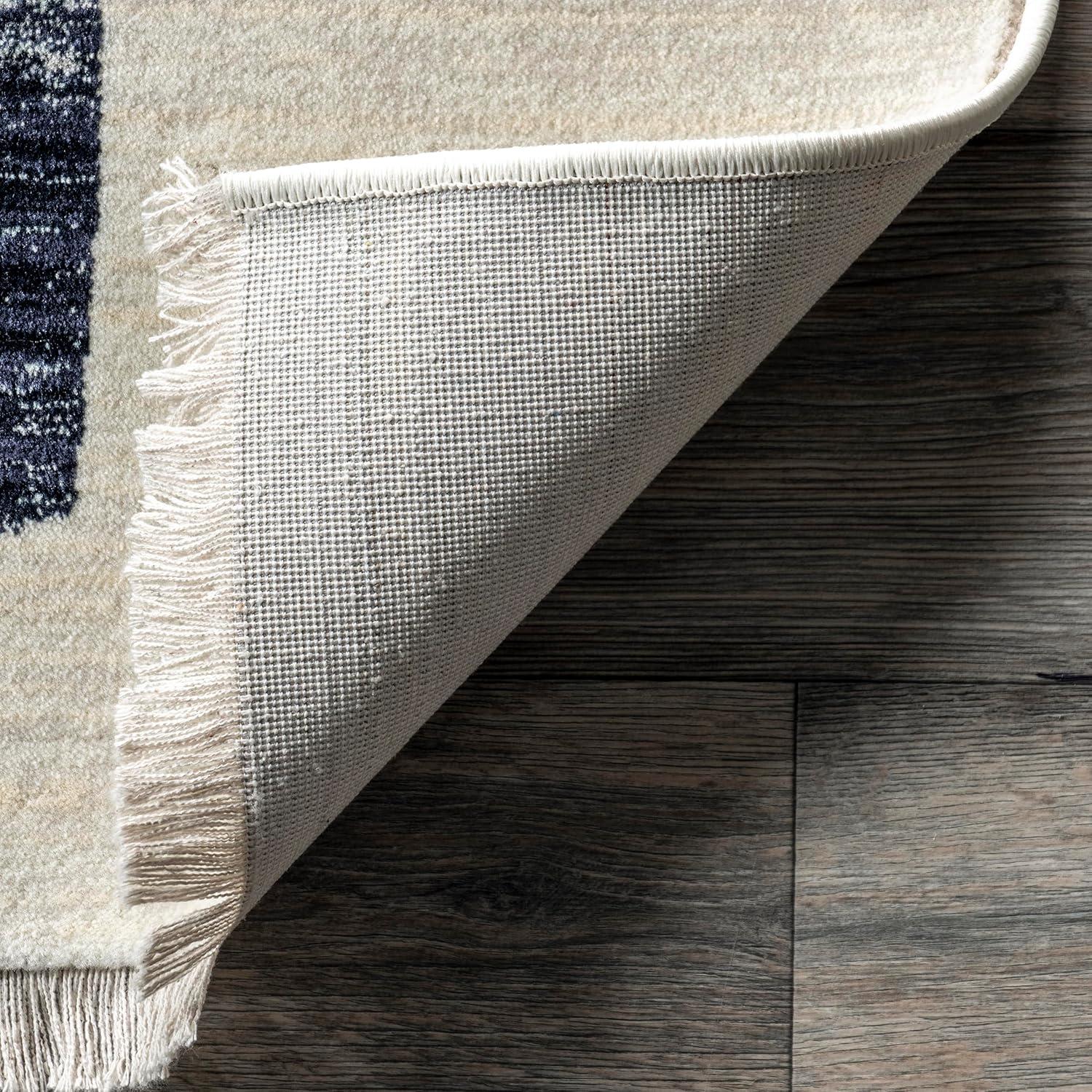 Nuloom Bevin Abstract 4x6 Indoor Area Rug for Living Room Bedroom Dining Room Kitchen, Beige/Multicolor