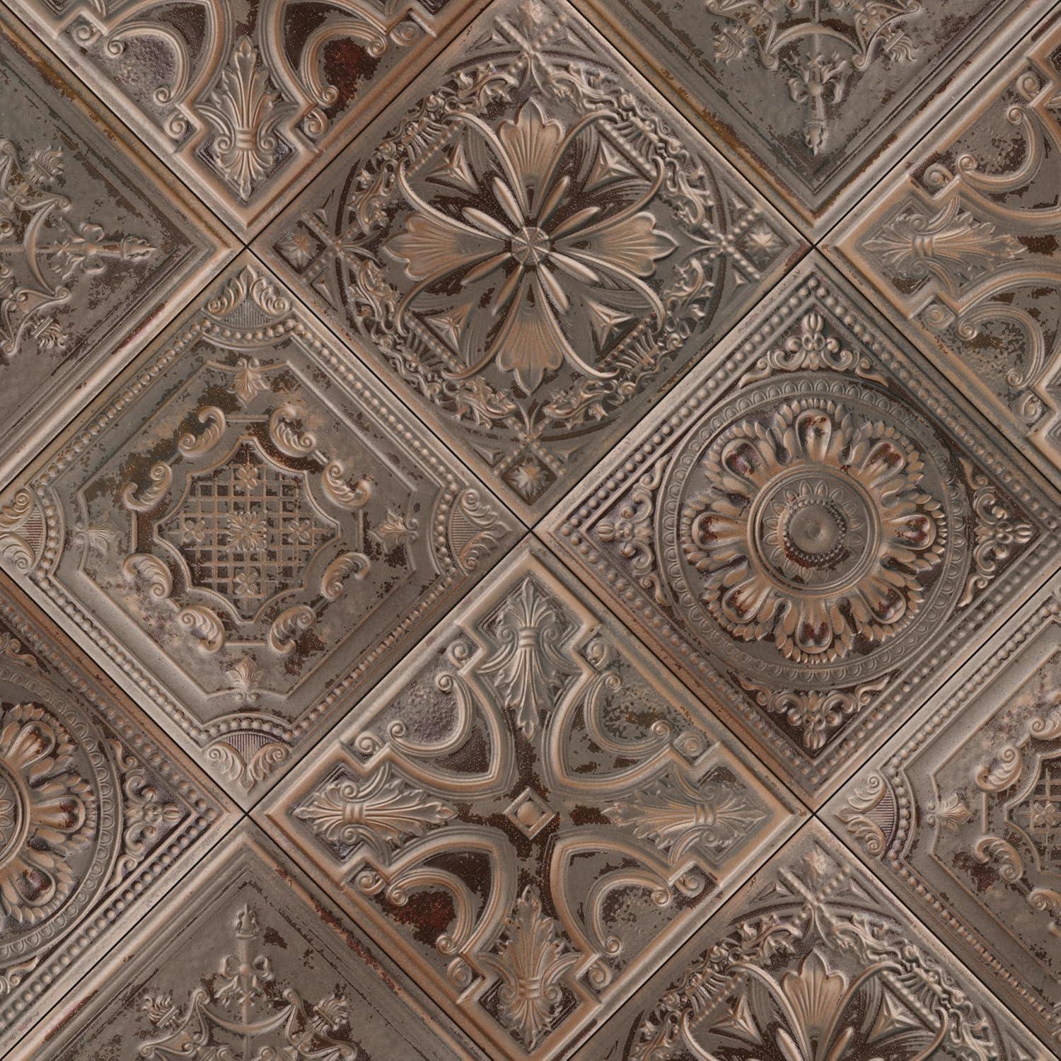 Fitz 8" x 8" Ceramic Patterned Wall Tile