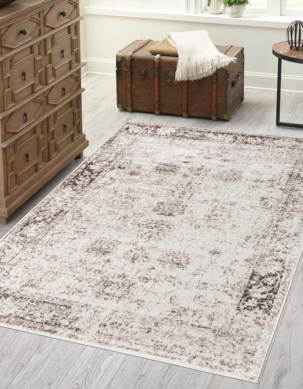 Unique Loom 8' 0 x 10' 0 Sofia Casino Orange Area Rug