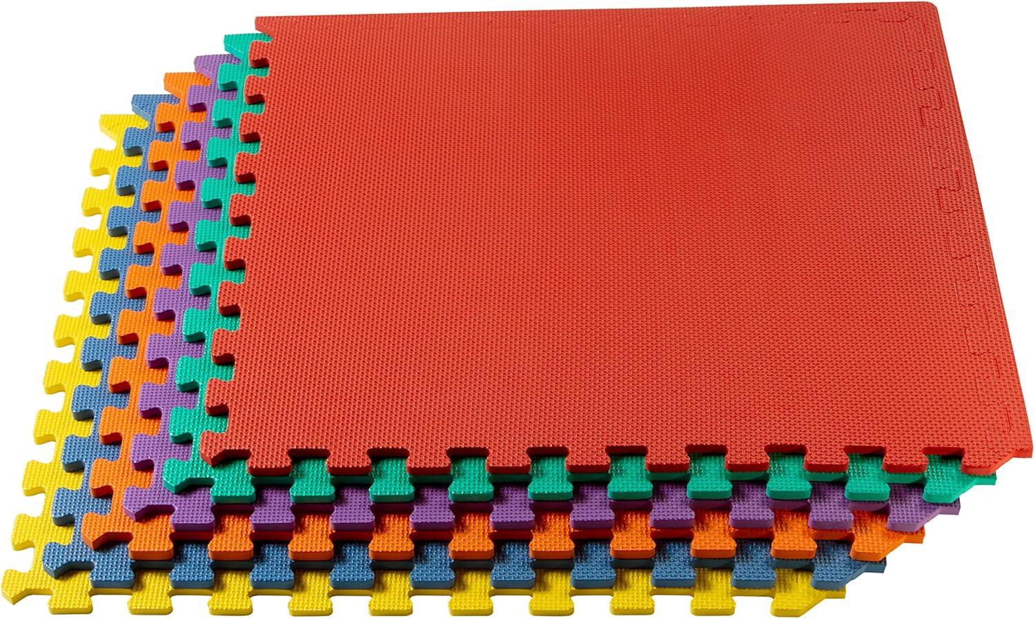 We Sell Mats 3/8" Thick Multipurpose Foam Floor Tile 100 Square Feet (25 Tiles)