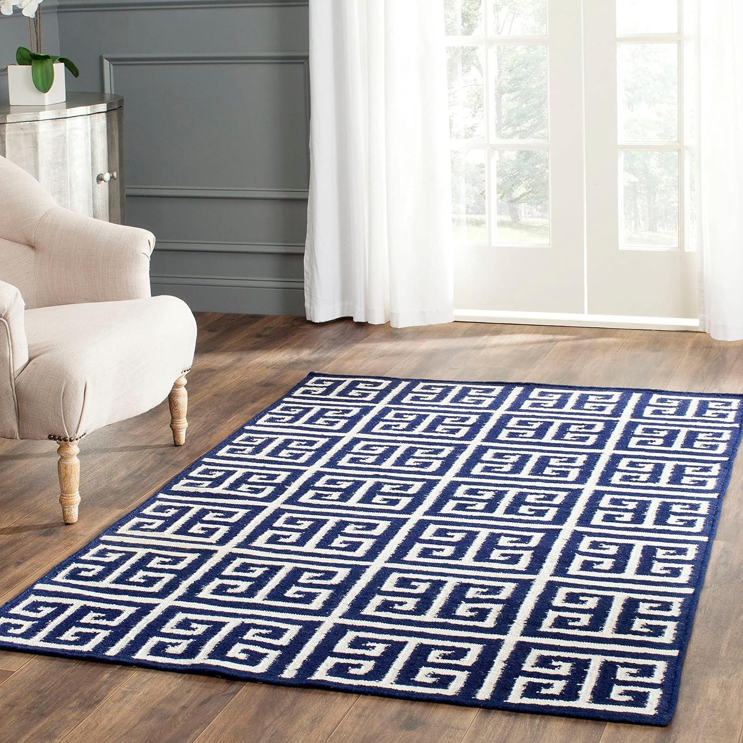 Dhurries DHU626 Hand Woven Area Rug  - Safavieh