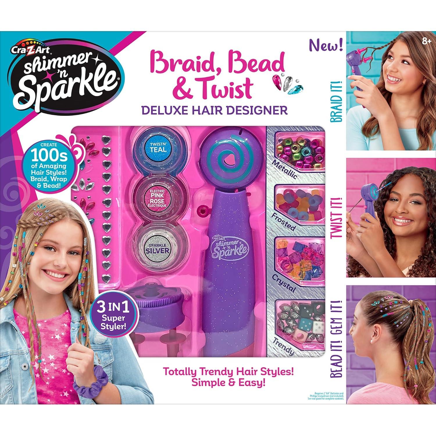 Cra-Z-Art Shimmer ‘n Sparkle Braid Bead and Twist Deluxe Hair Designer