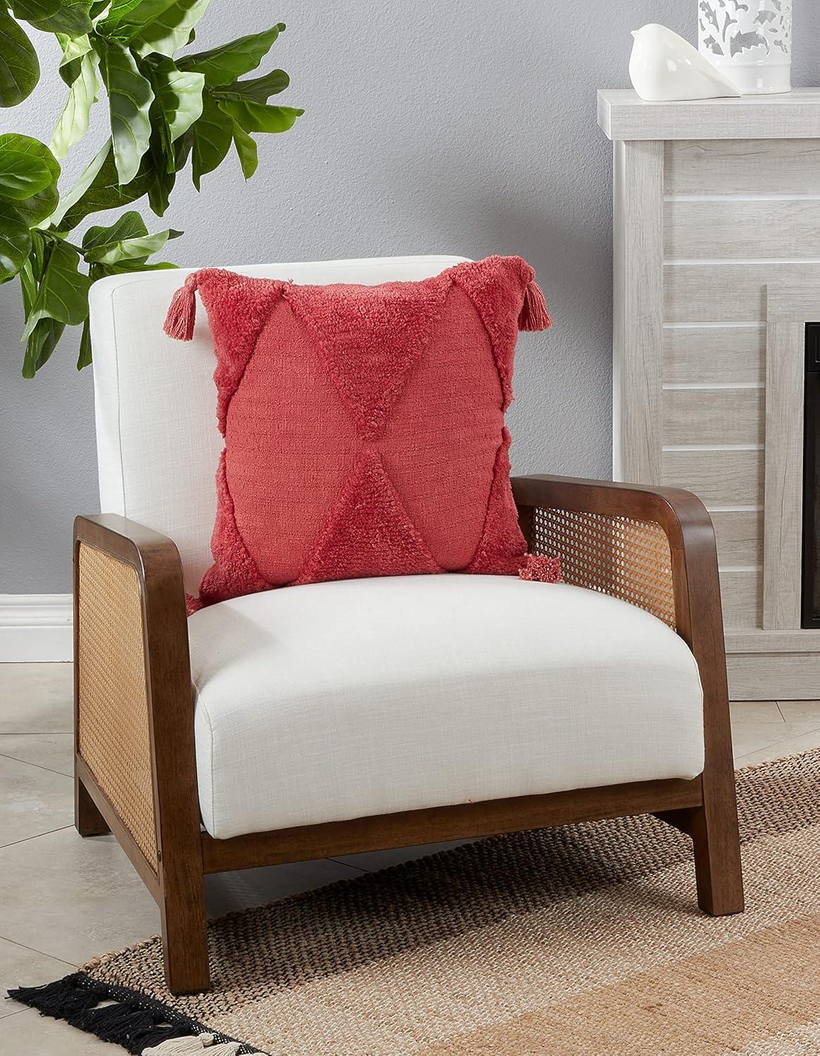 Saro Allman Collection Geometric Cotton Throw Pillow