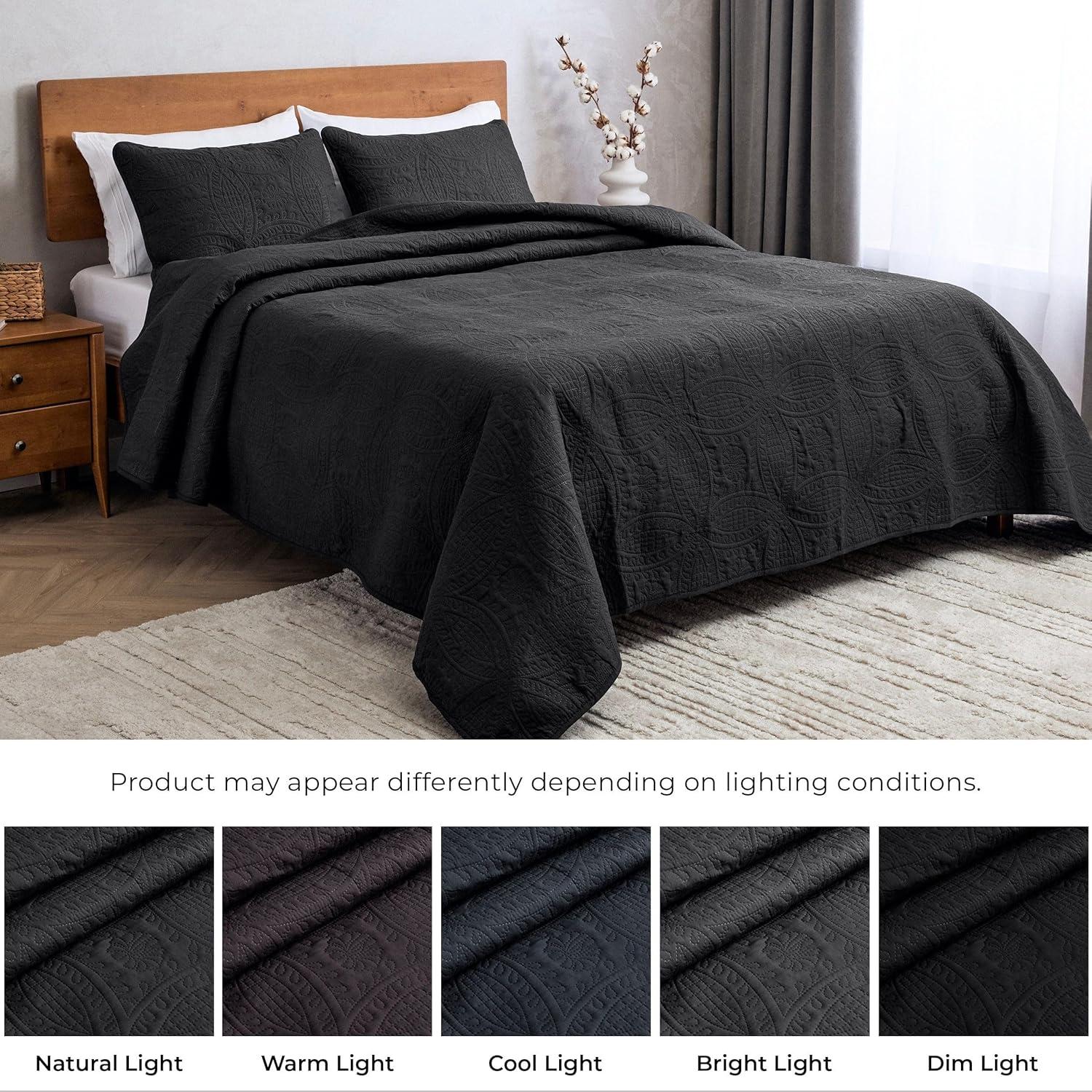 Mellanni Ultrasonic Quilted Coverlet Set