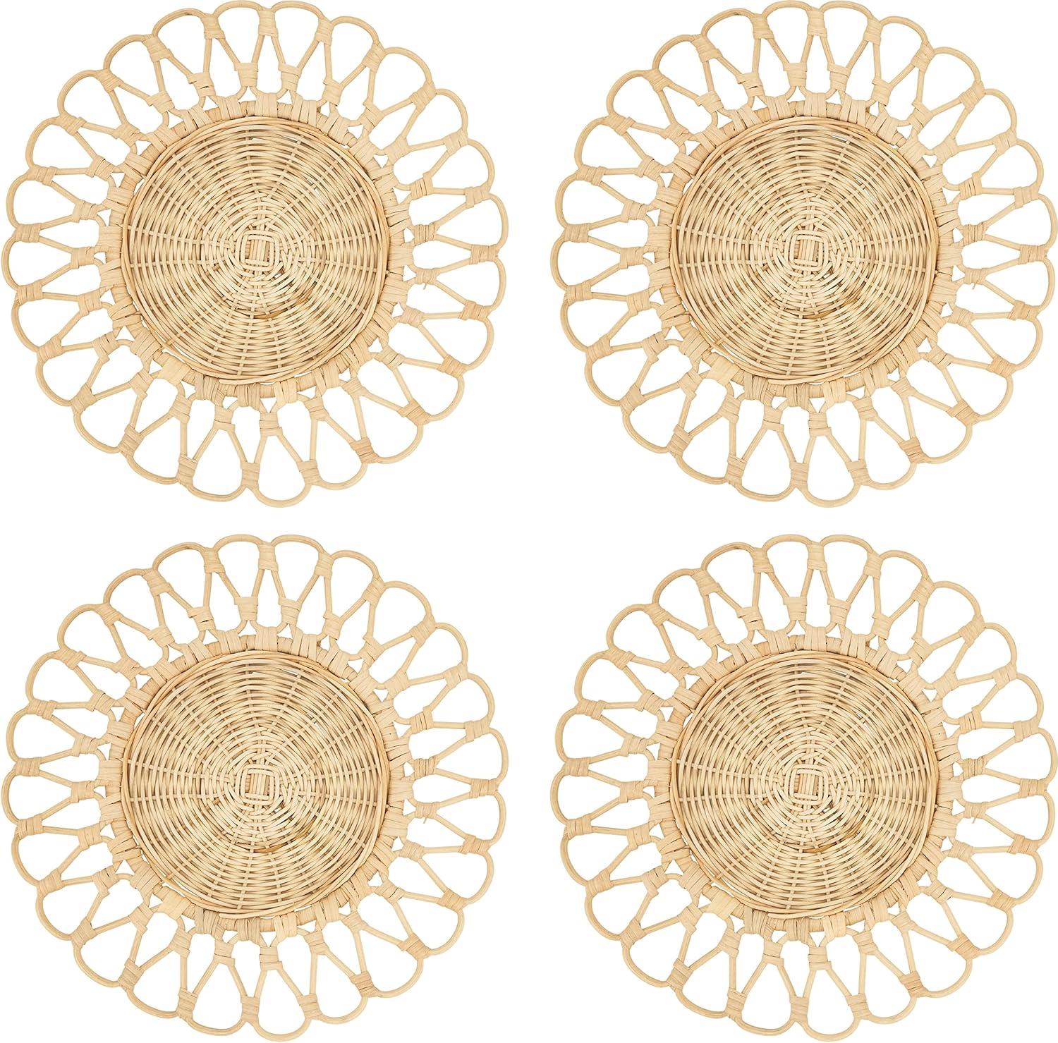 Saro Lifestyle Rattan Table Mats (Set of 4)