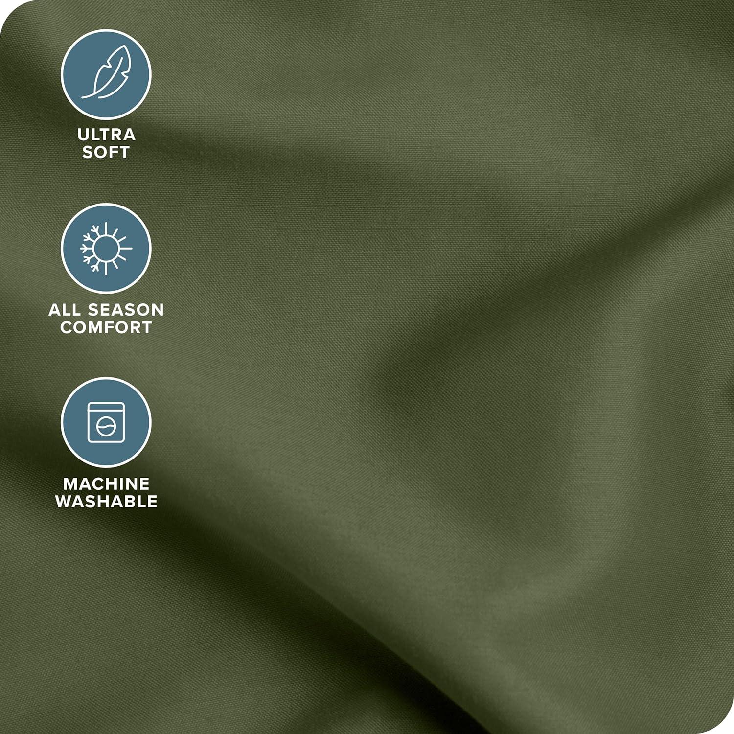 Queen Cypress 22 Inch Extra Deep Pocket Sheet Set, Double Brushed Microfiber Sheets by Bare Home