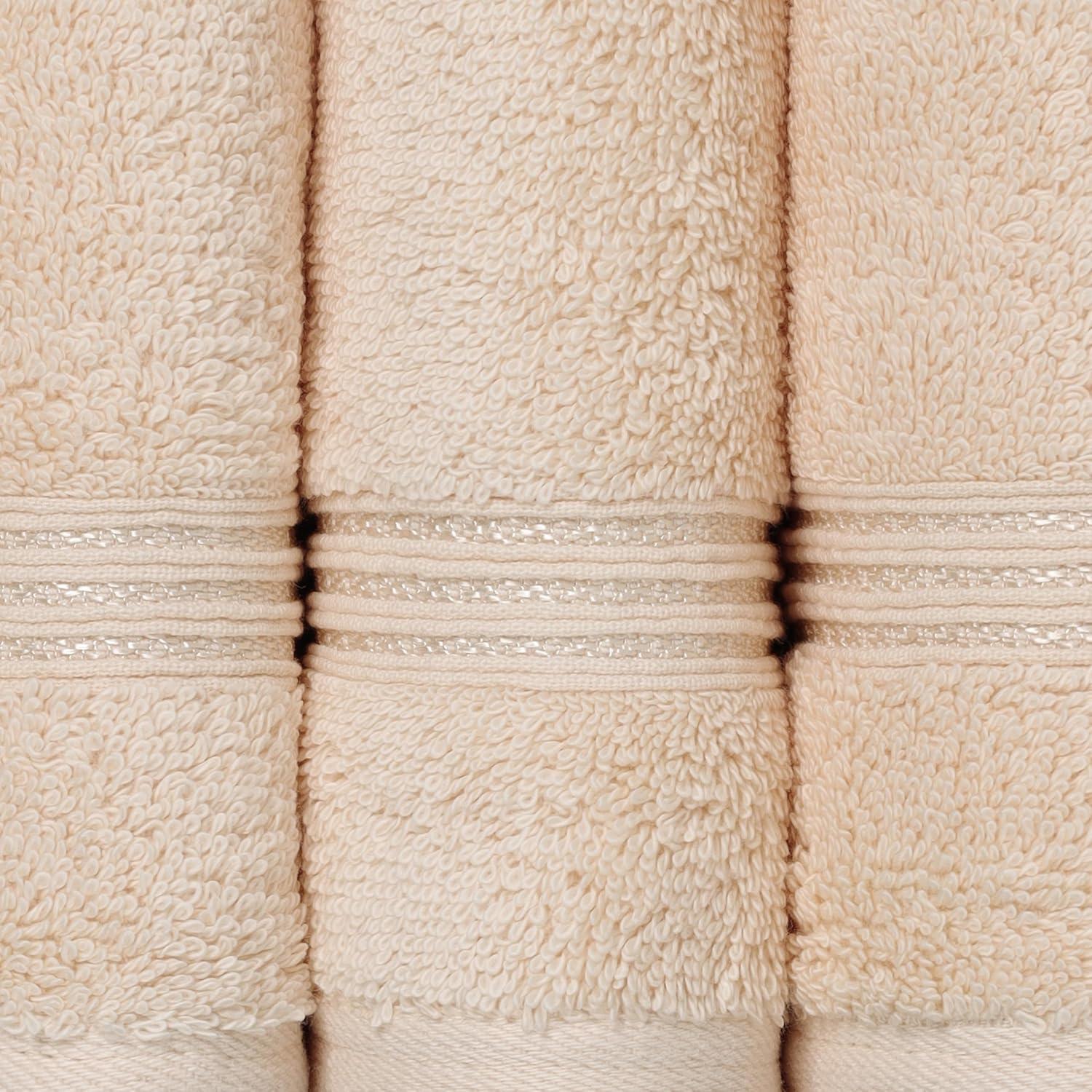 Superior Heritage Certified Egyptian Cotton Plush Absorbent Luxury Bath Towel (Set of 2)