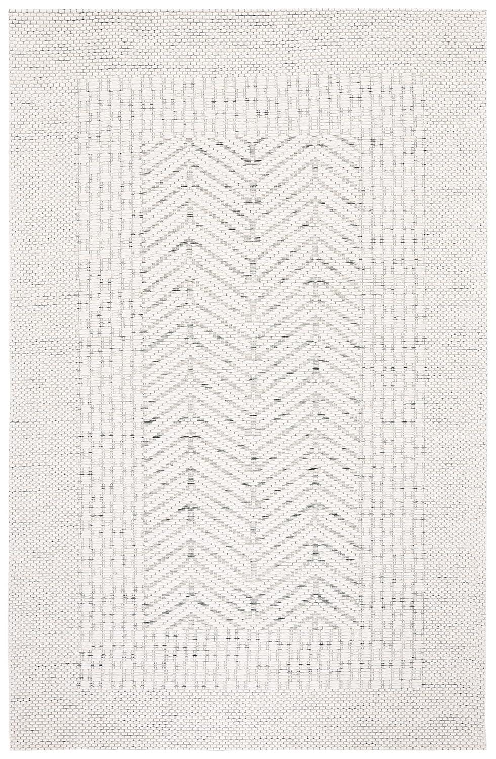 Marbella MRB427 Hand Woven Indoor Area Rug - Ivory/Green - 6'x9' - Safavieh