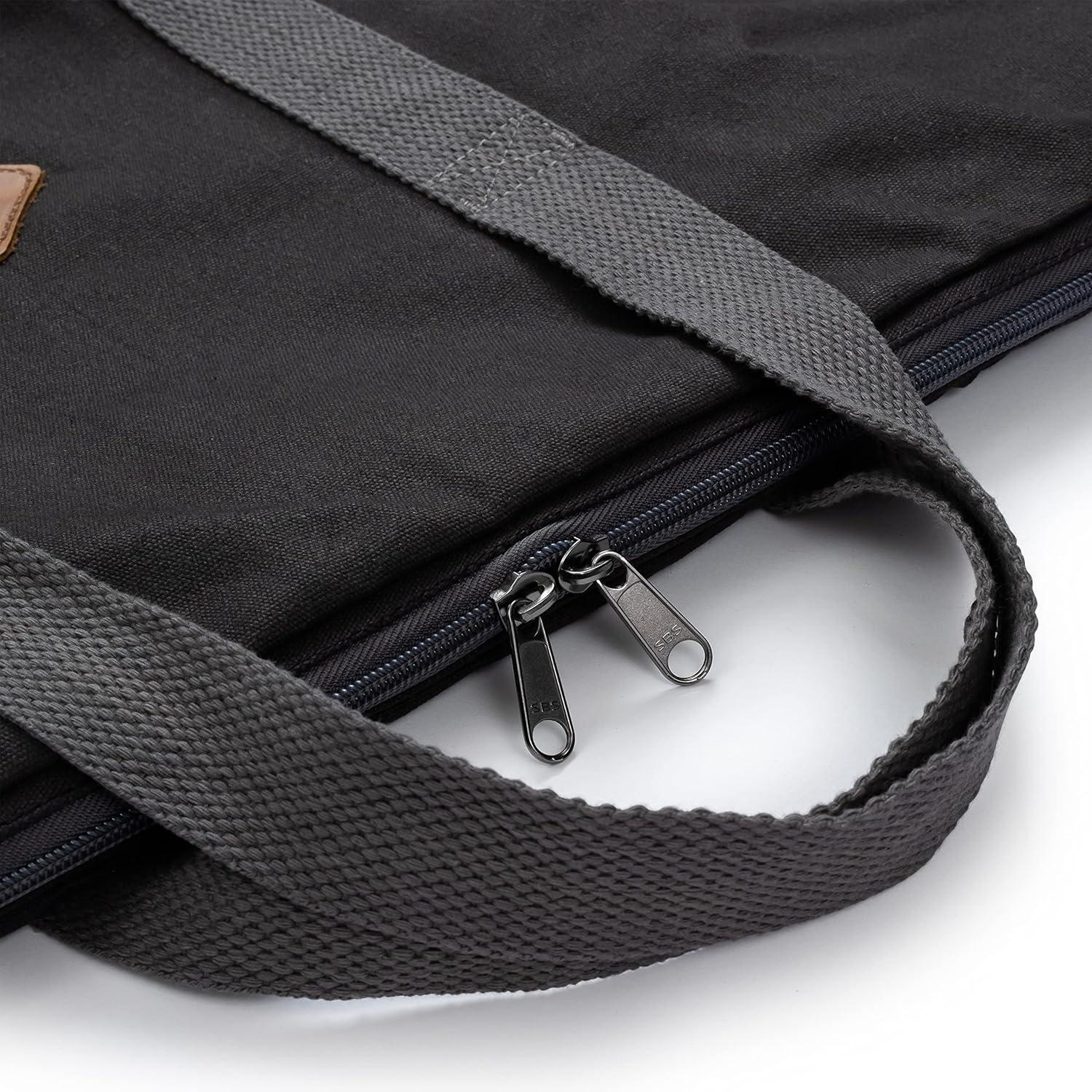 Black Heavy Duty Cotton Canvas Grill Grate Carry Bag