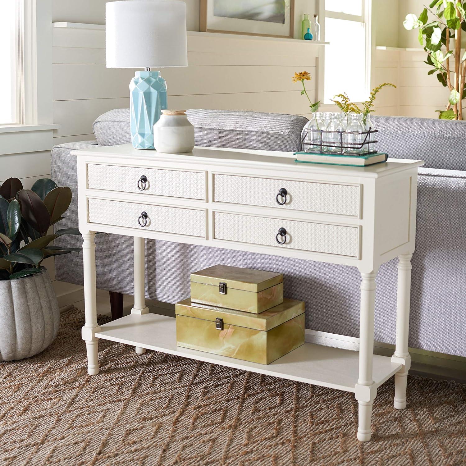 Haines 4 Drawer Console Table  - Safavieh