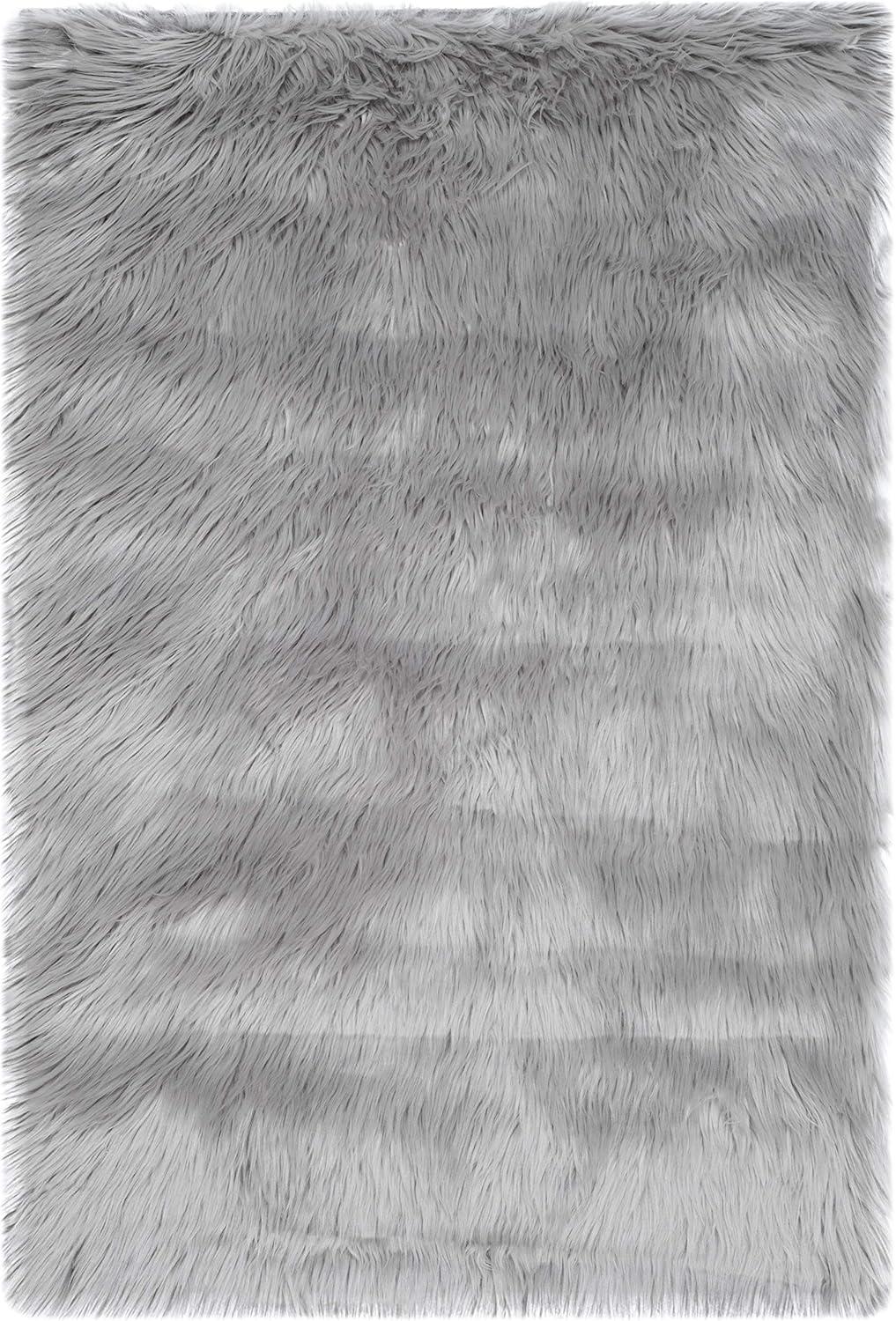 Safavieh Faux Sheep Skin Vesna Solid Plush Area Rug