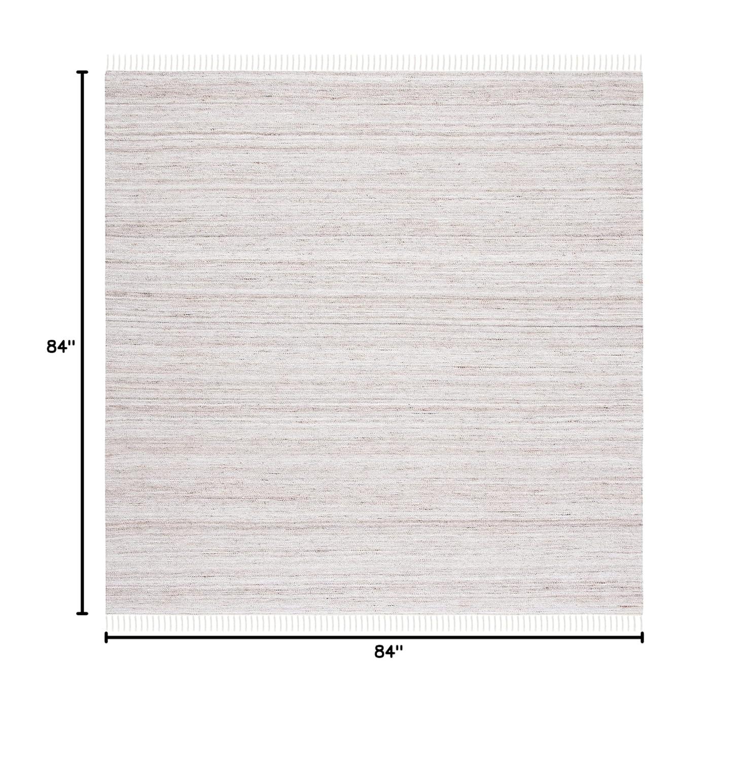 Kilim KLM551 Hand Loomed Area Rug - Ivory/Brown - 7'x7' - Safavieh.