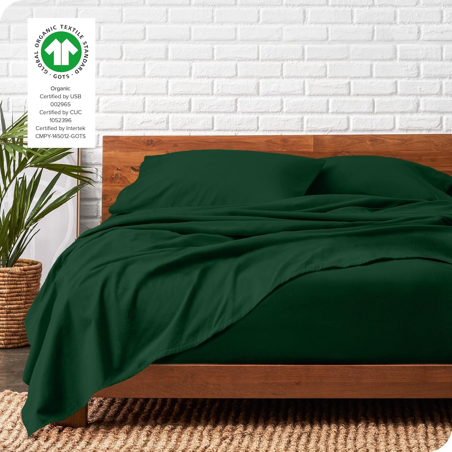 Bare Home Organic 100% Cotton Flannel Sheet Set