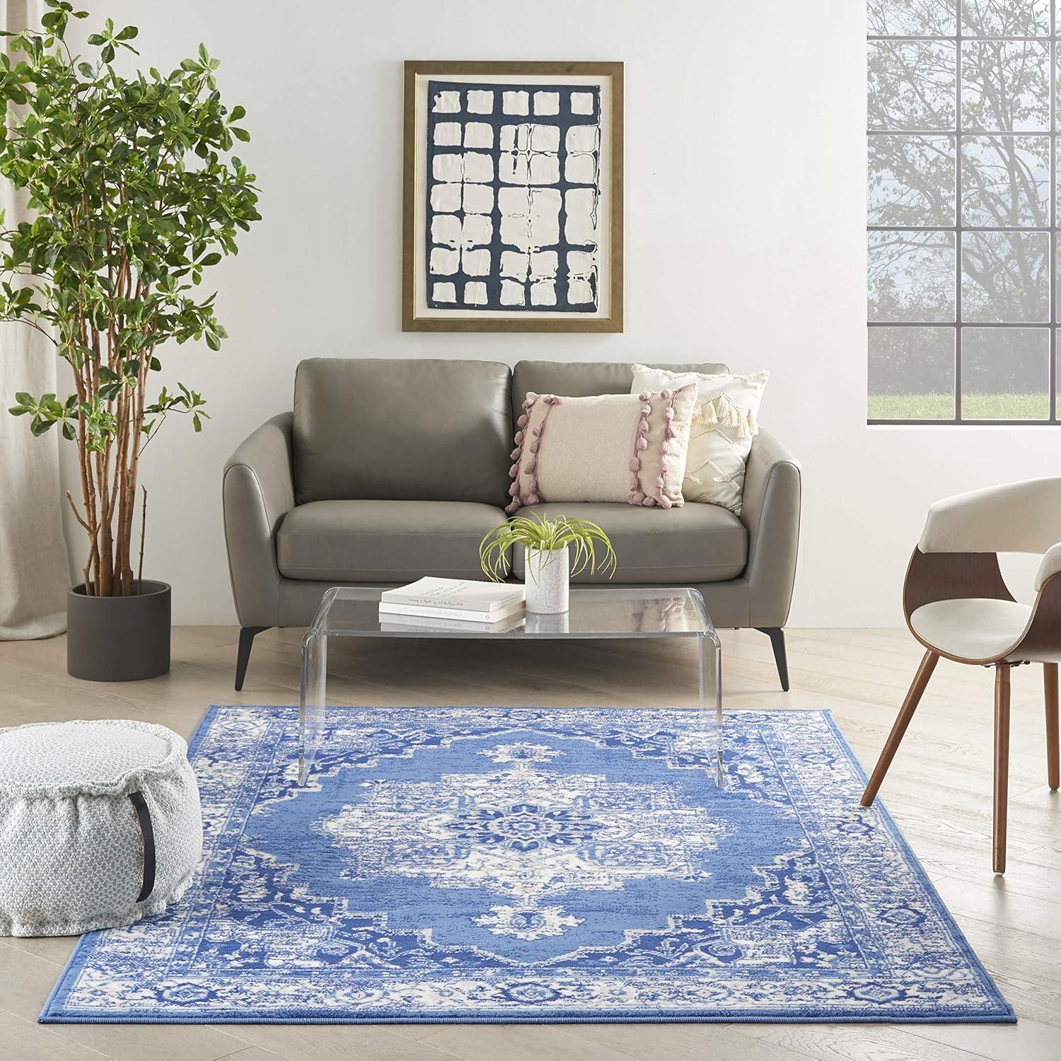 Nourison Whimsicle WHS03 Indoor only Area Rug - Navy 6' x 9'