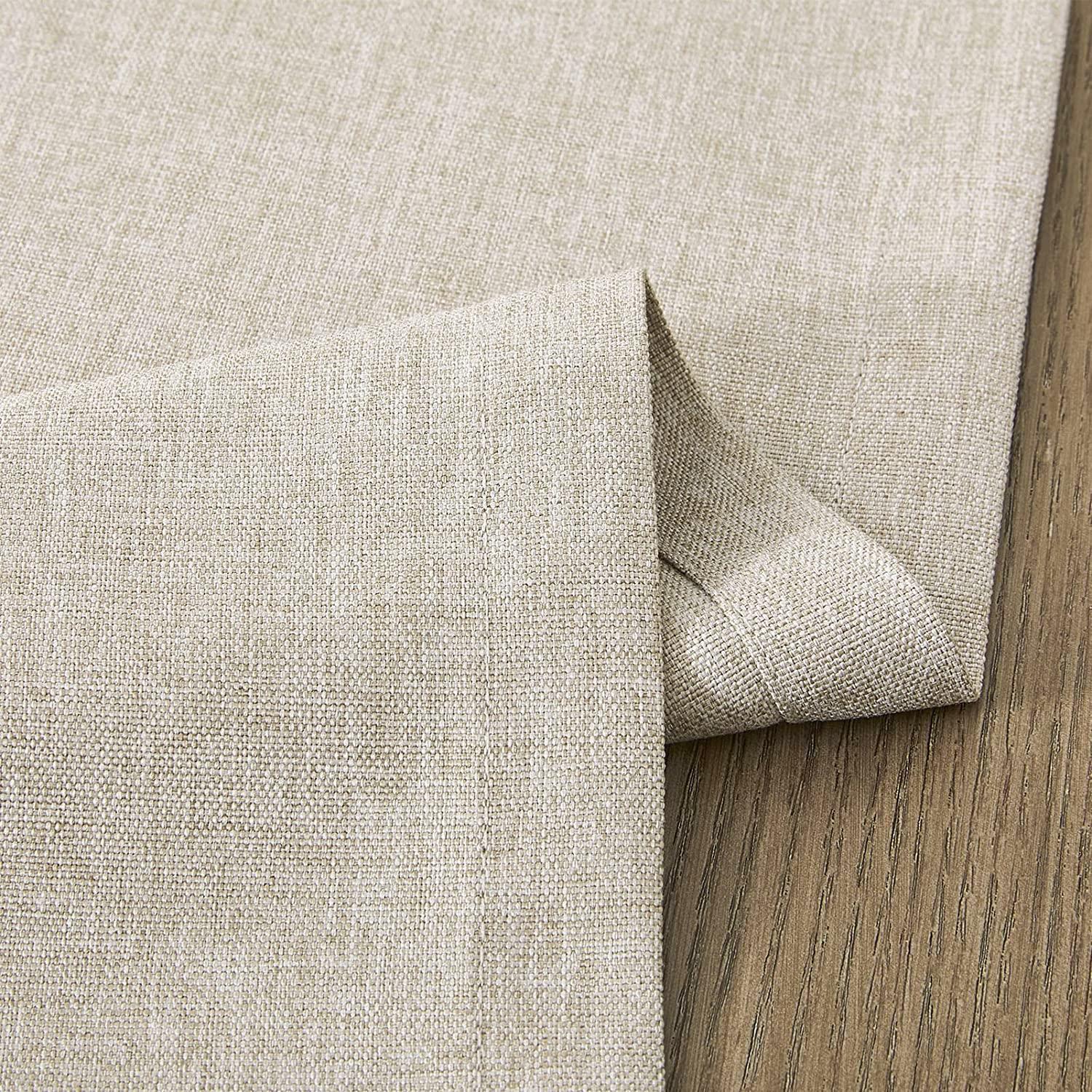 Design Imports Stone Brown Solid Chambray Table Runner 14X72