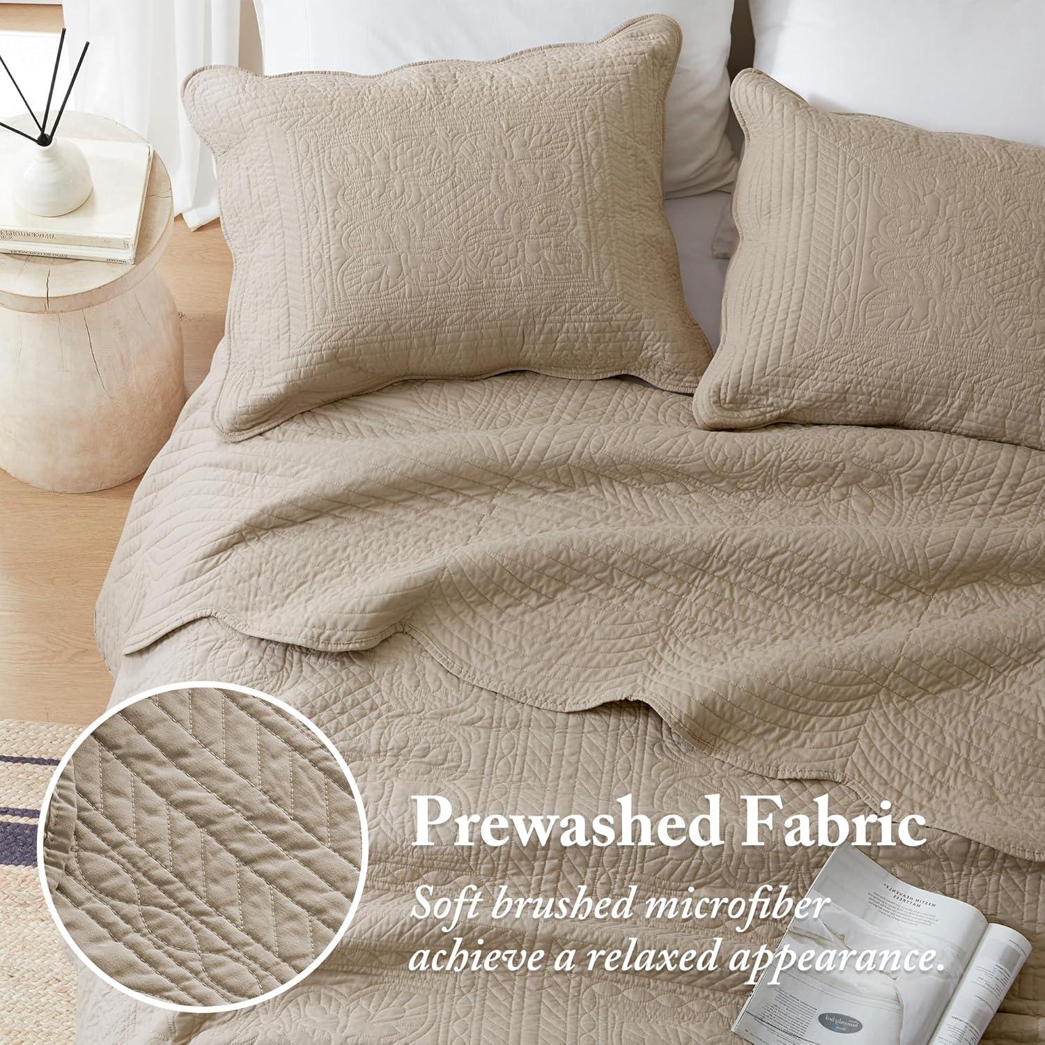 Madison Park Tuscany Scalloped Edge Quilt Set