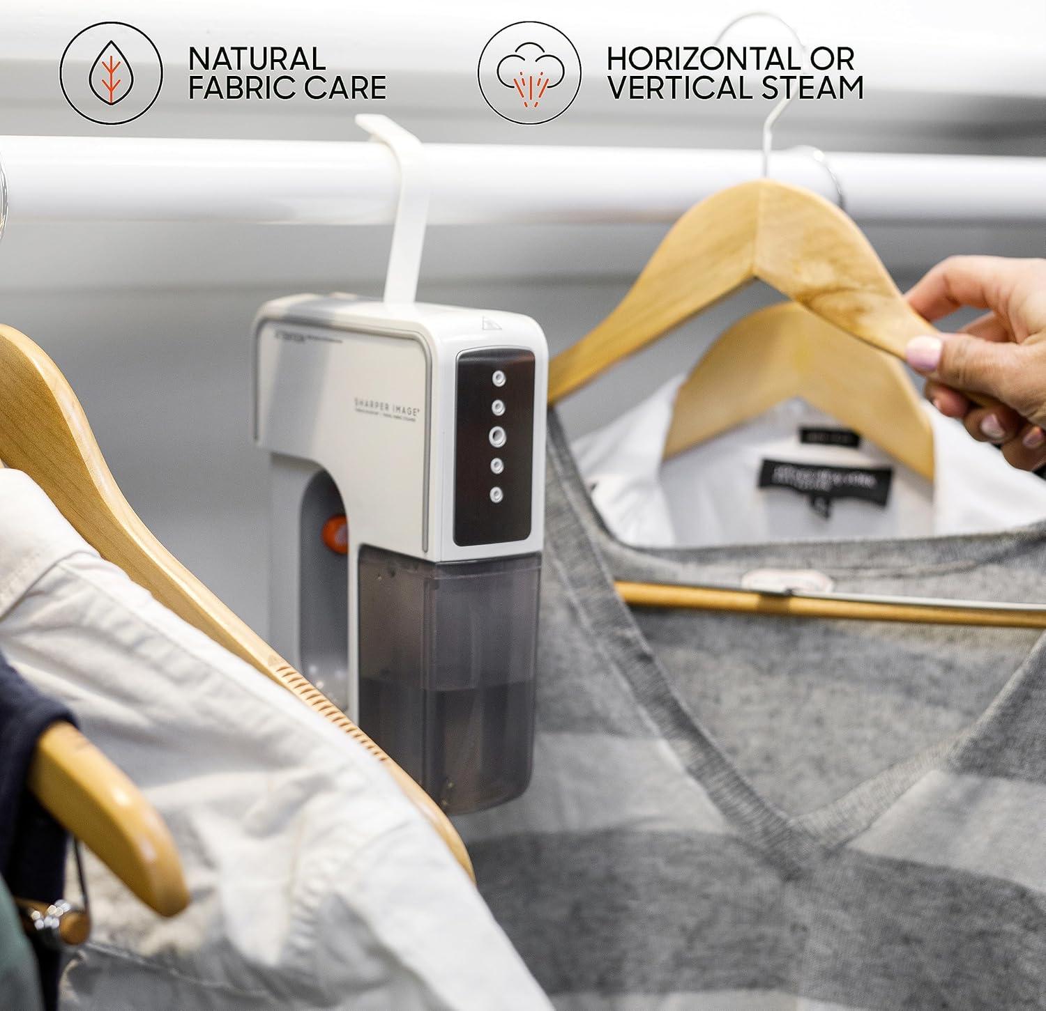 Sharper Image Thread Passport Handheld Travel Garment Steamer, Ice White