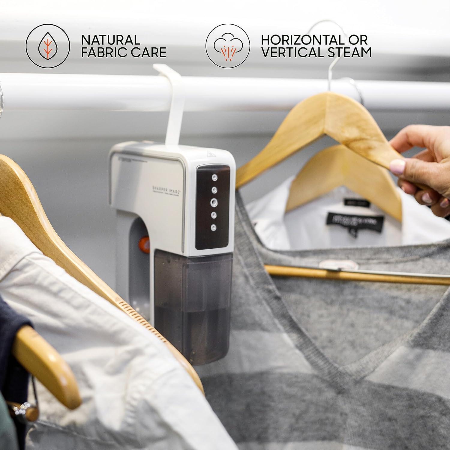 Sharper Image Thread Passport Handheld Travel Garment Steamer, Ice White