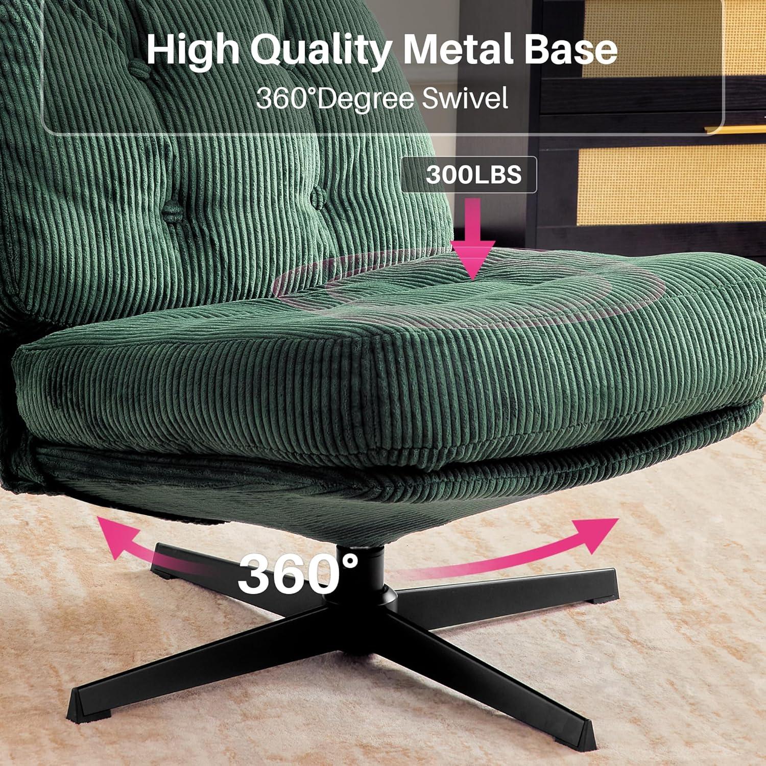 Red Barrel Studio® Hardyal Upholstered Swivel Accent Chair with Ottoman