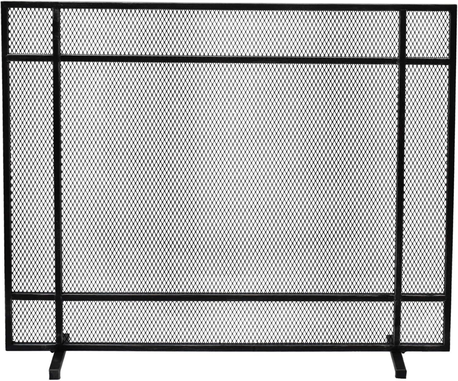 Markus Modern Single Panel Iron Firescreen