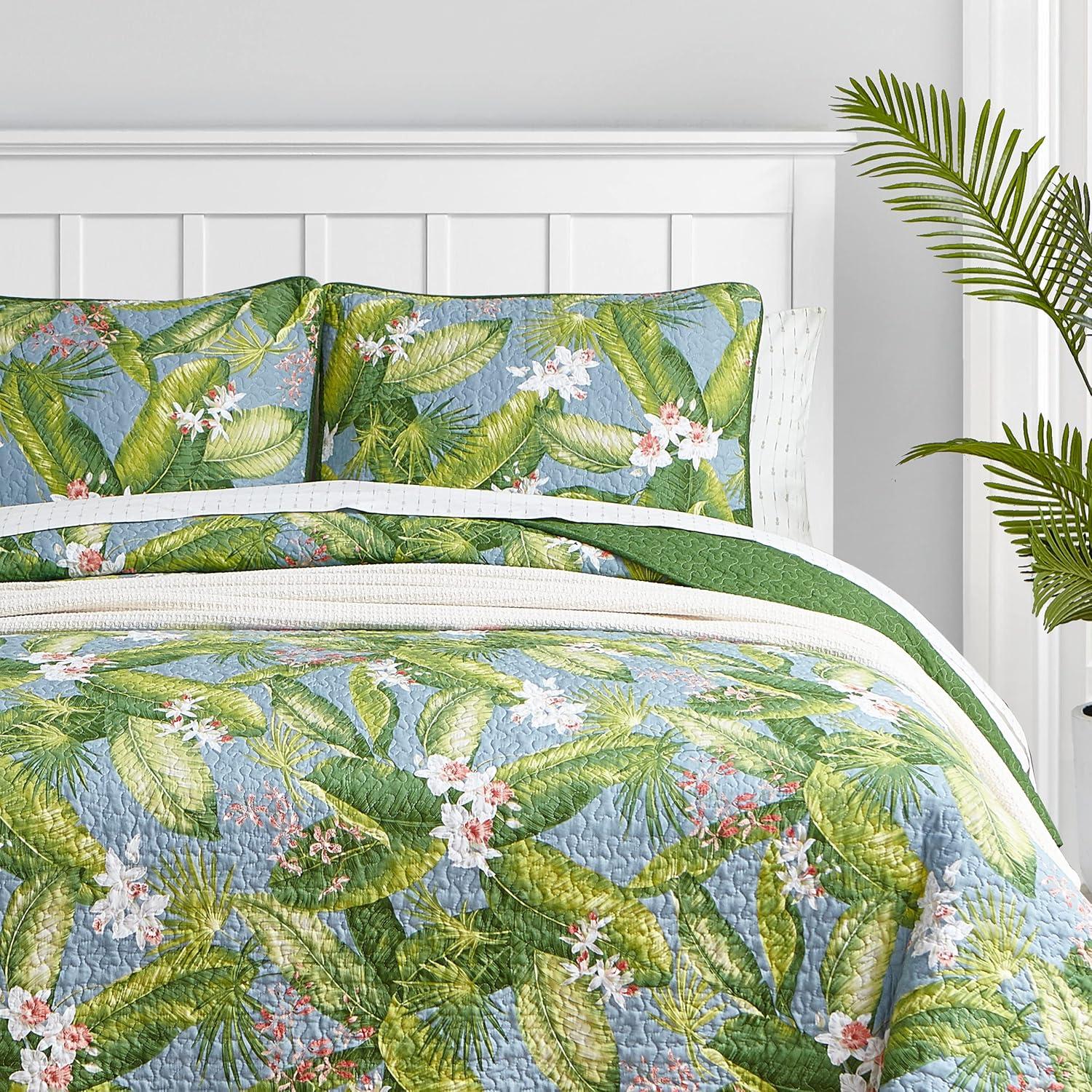 Tommy Bahama Aregada Dock Cotton Reversible Quilt Set