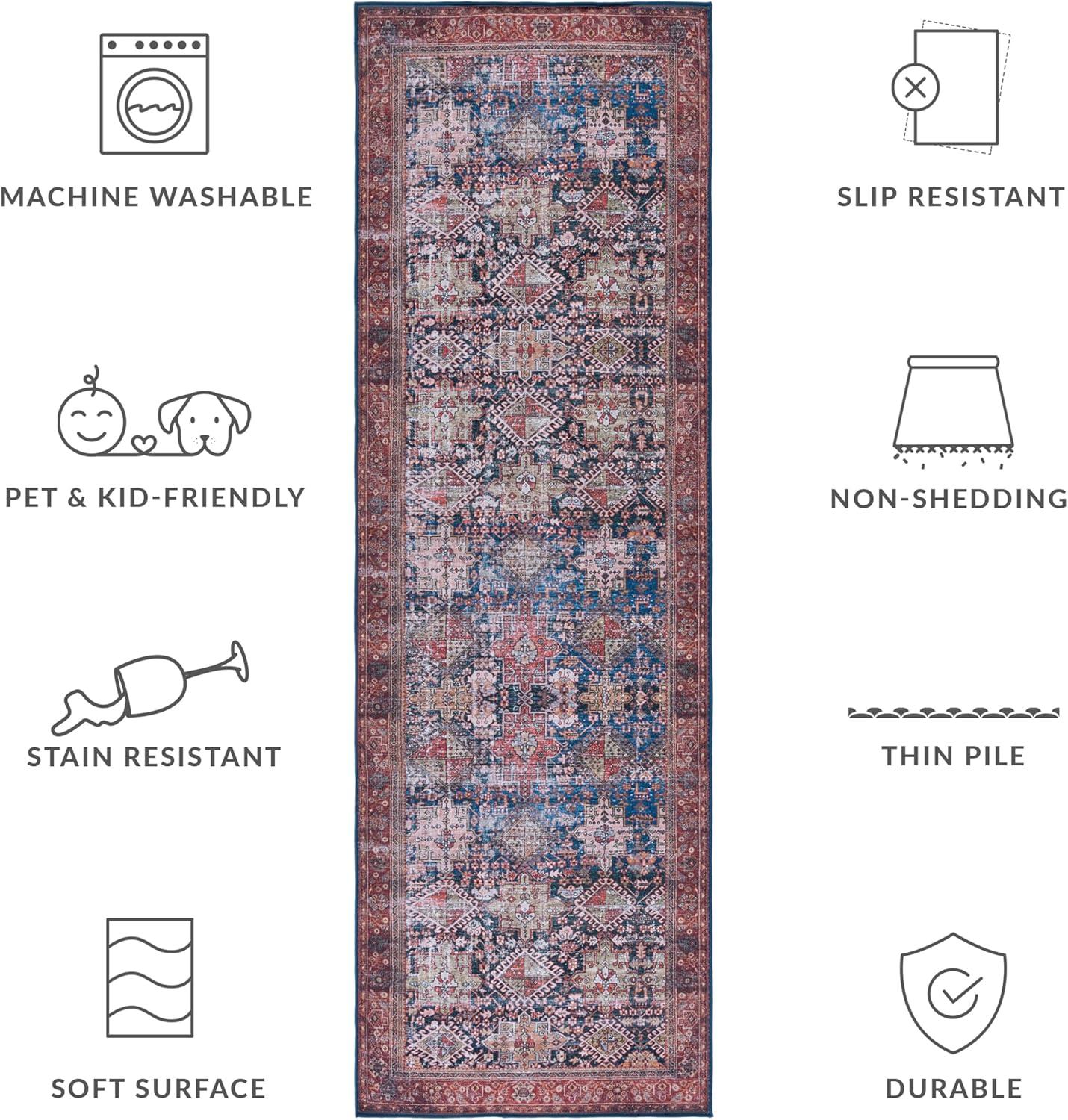 Gadbois Machine Washable Oriental Rug