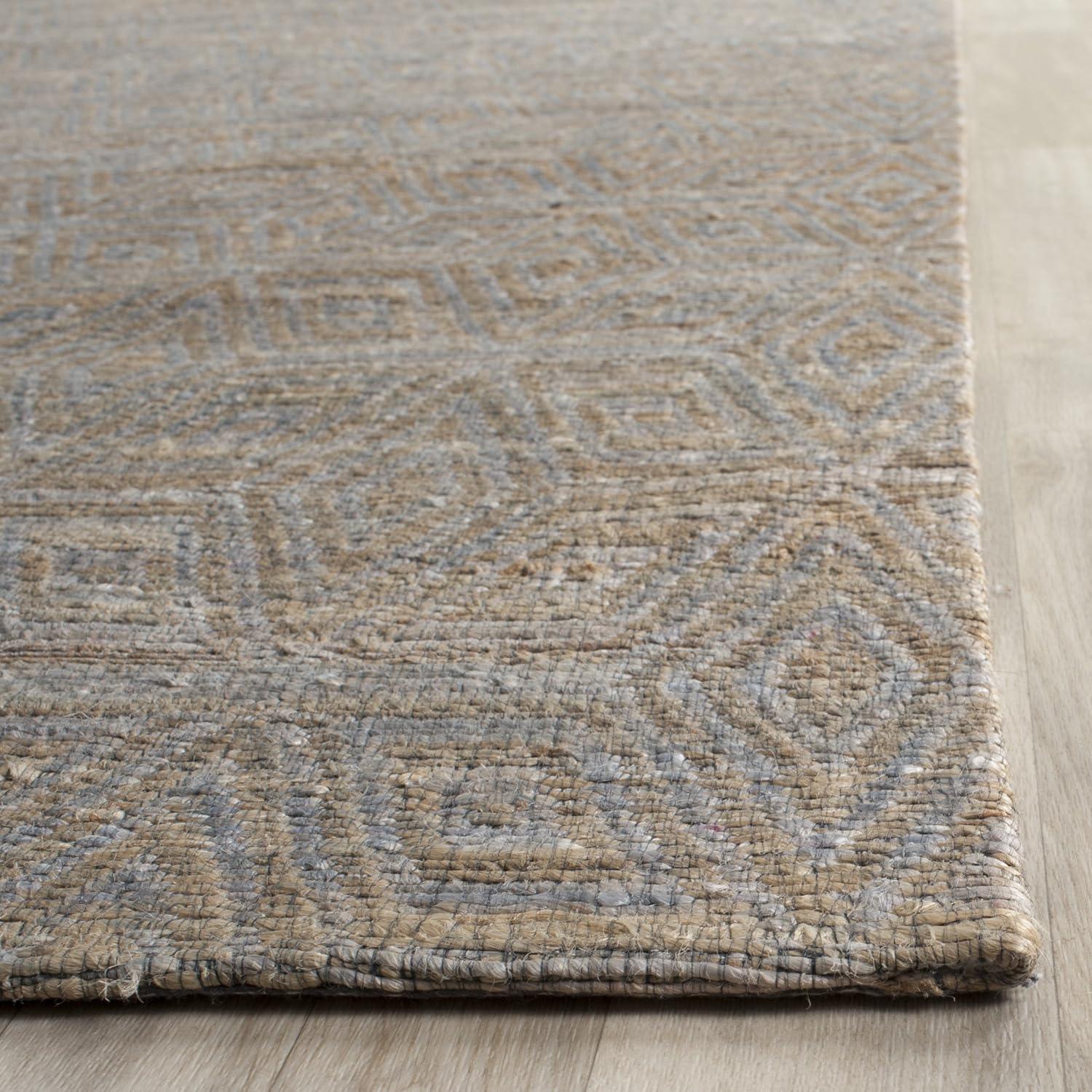 Cape Cod CAP412 Hand Woven Area Rug - Grey/Sand - 4'x6' - Safavieh..