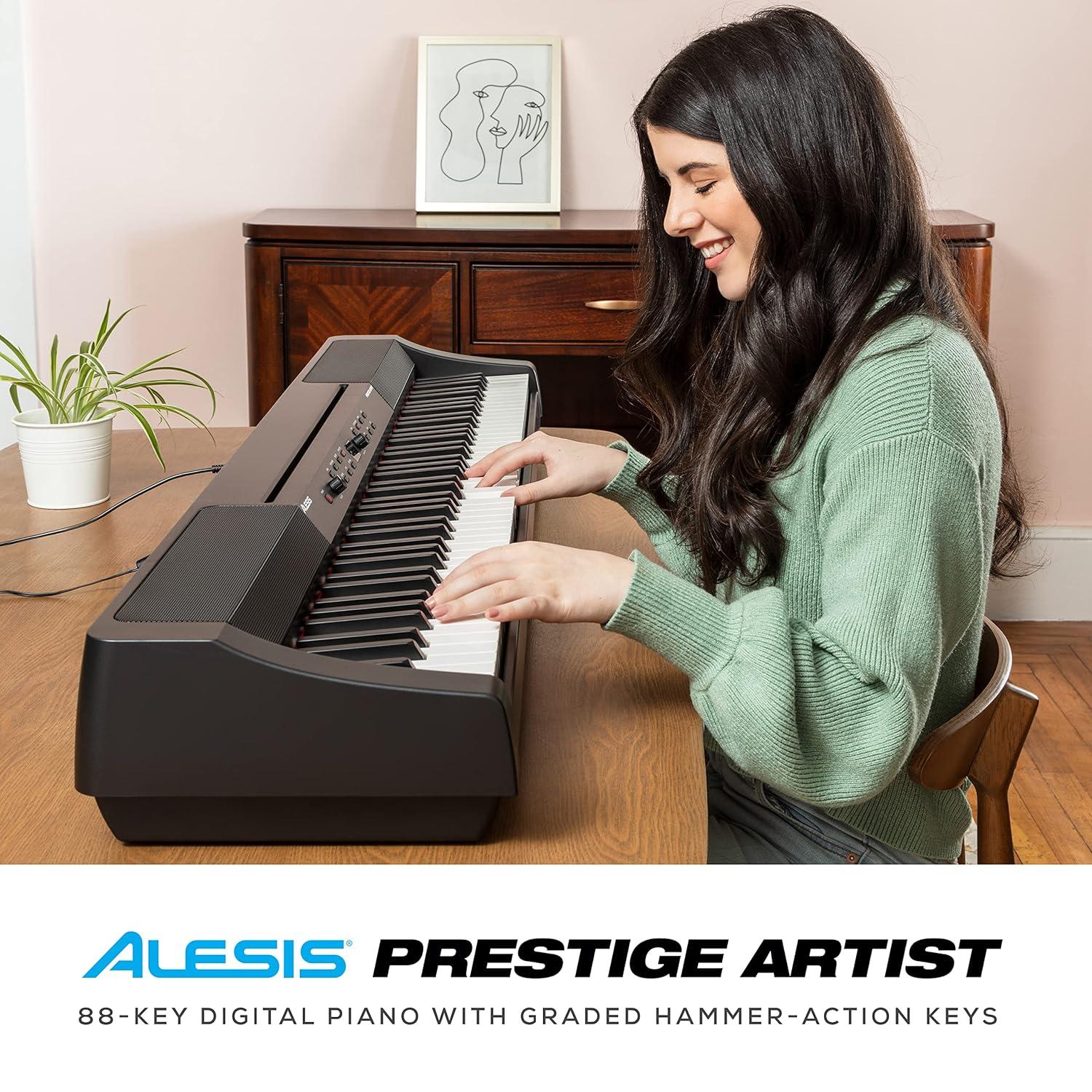 Alesis Prestige Artist 88-Key Digital Piano With Graded Hammer-Action Keys