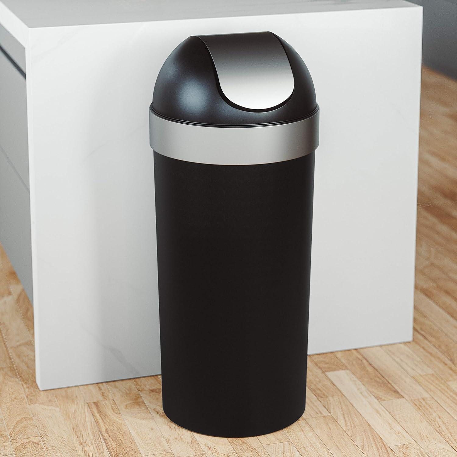 Umbra Venti Plastic Swing Top Kitchen Trash Can - 16 Gallons