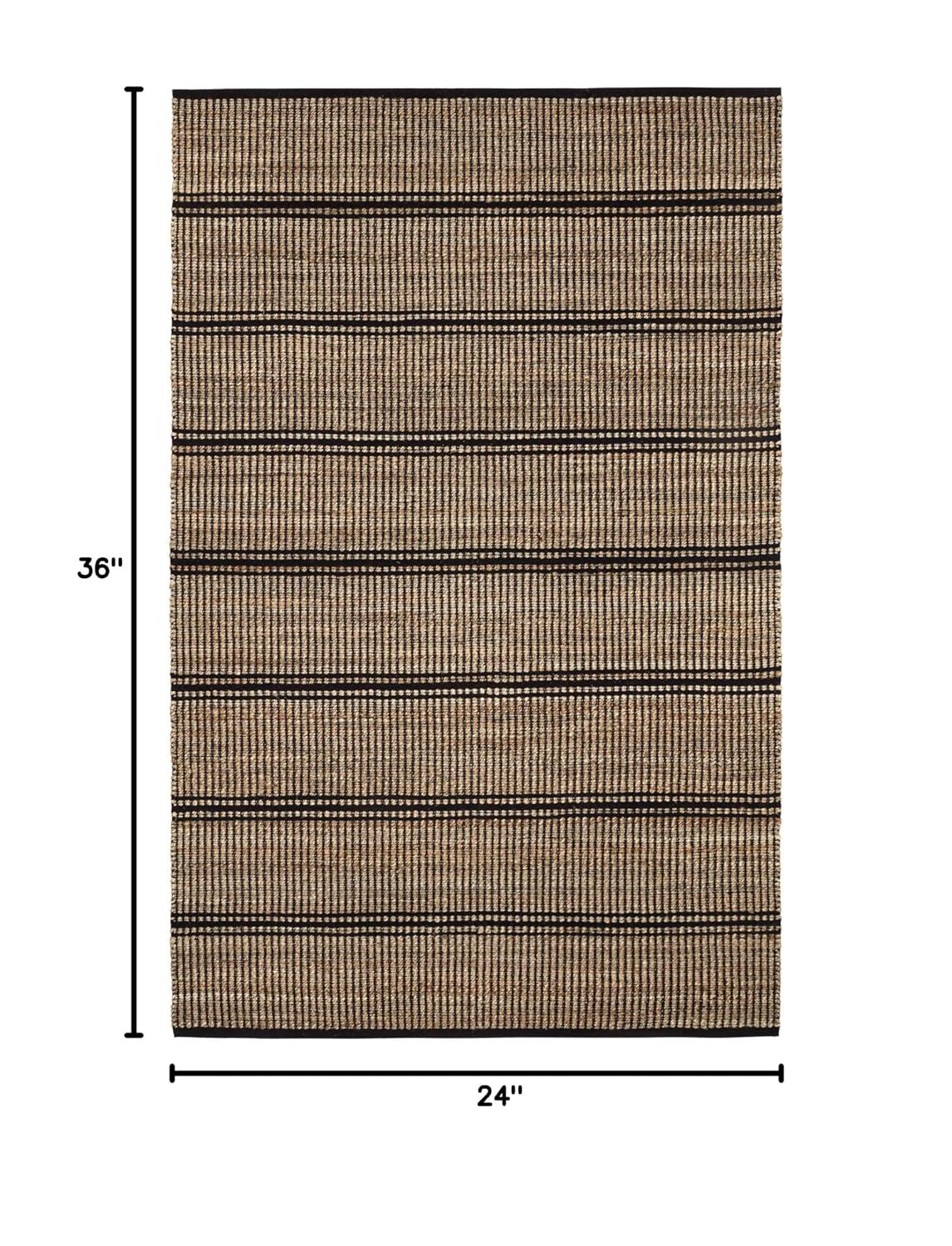 Milo Ivory Handwoven Jute/Cotton Rug