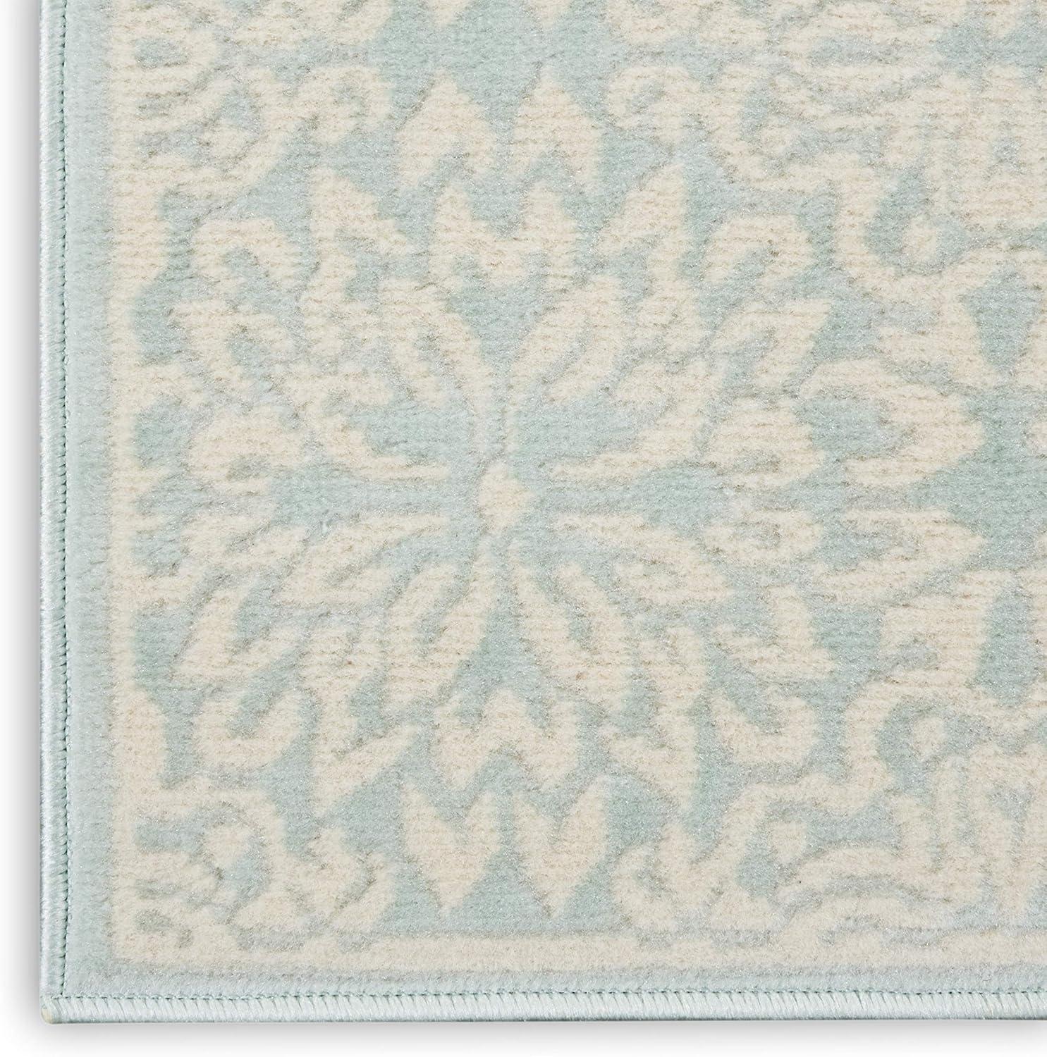 Nourison Jubilant 2' x 4' Ivory/Green Area Rug Beach Transitional Floral by Nourison