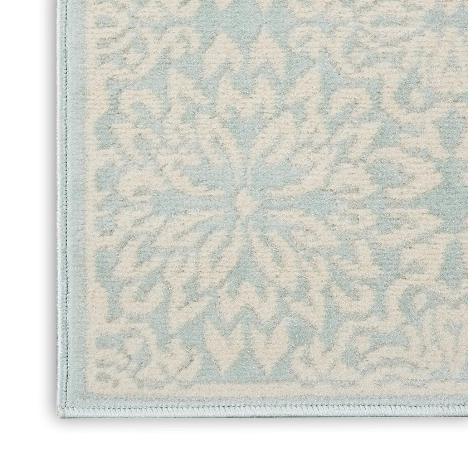 Nourison Jubilant 2' x 4' Ivory/Green Area Rug Beach Transitional Floral by Nourison