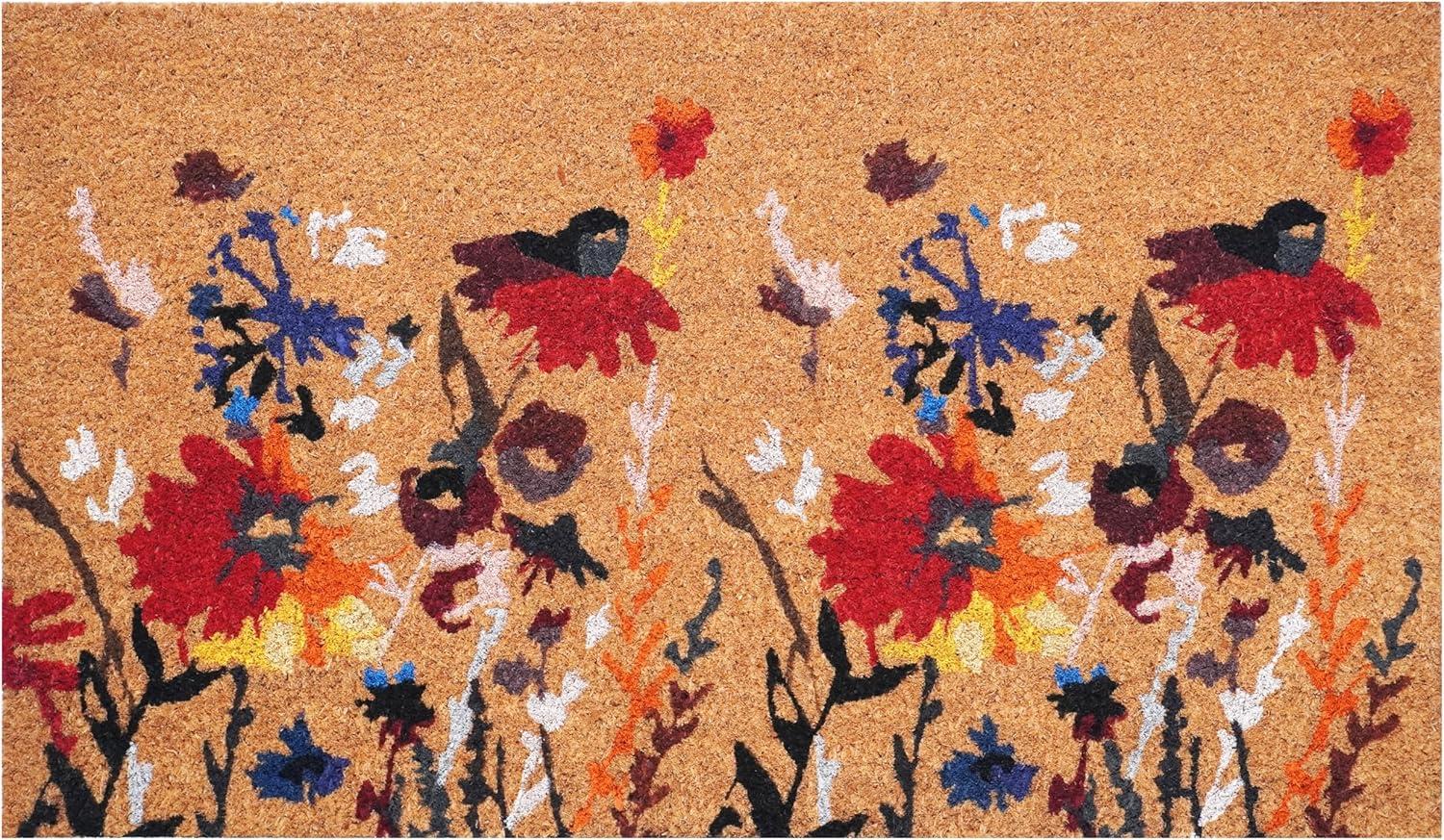 Calloway Mills Floral Non-Slip Indoor Outdoor Door Mat & Reviews | Birch Lane