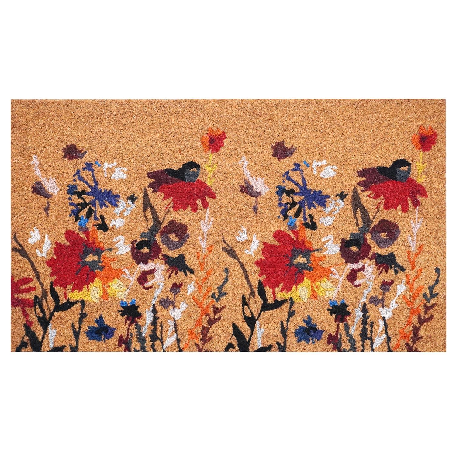 Calloway Mills Floral Non-Slip Indoor Outdoor Door Mat & Reviews | Birch Lane
