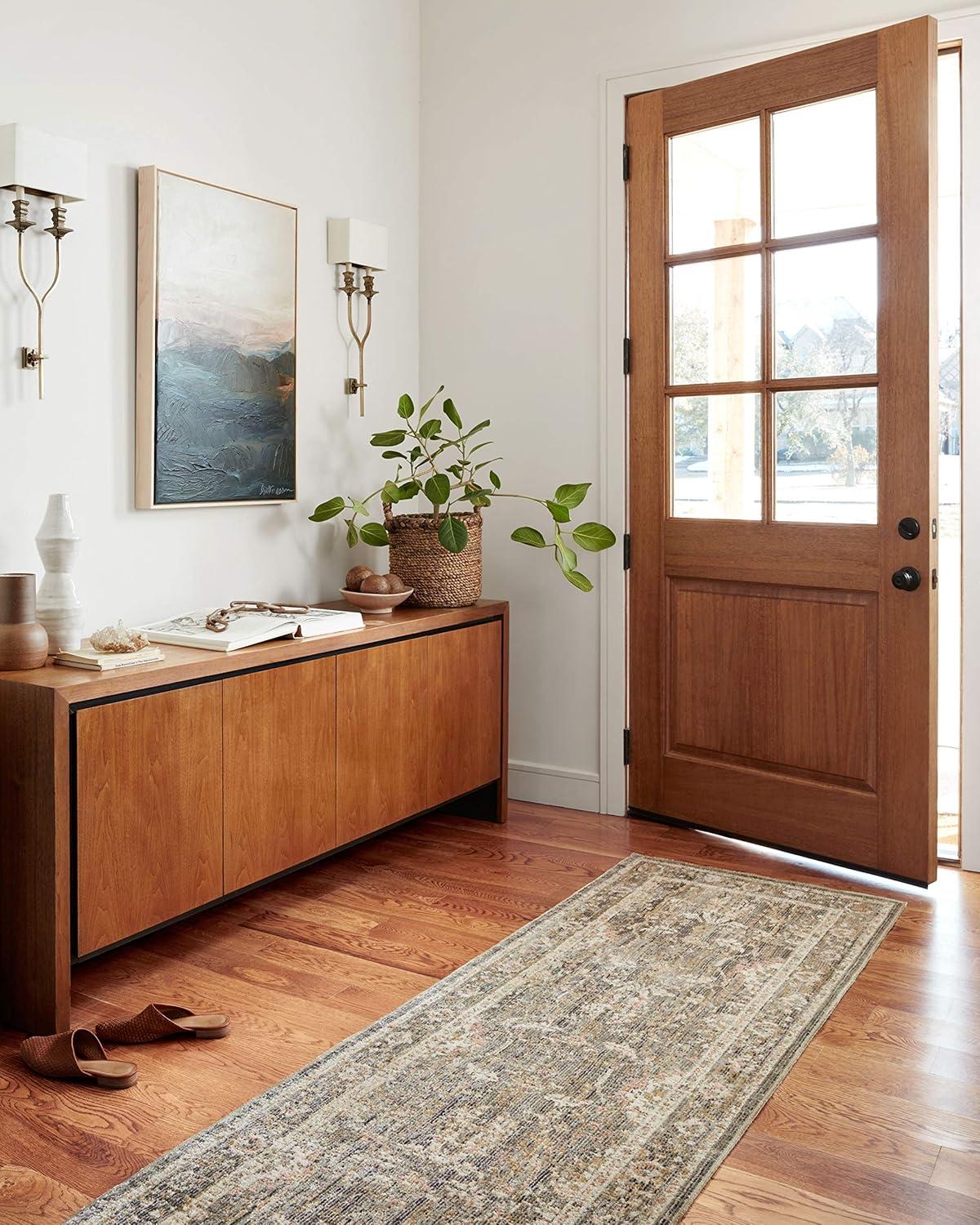 Rosemarie Rug by Chris Loves Julia x Loloi - Sage and Blush / 7'10" x 10'