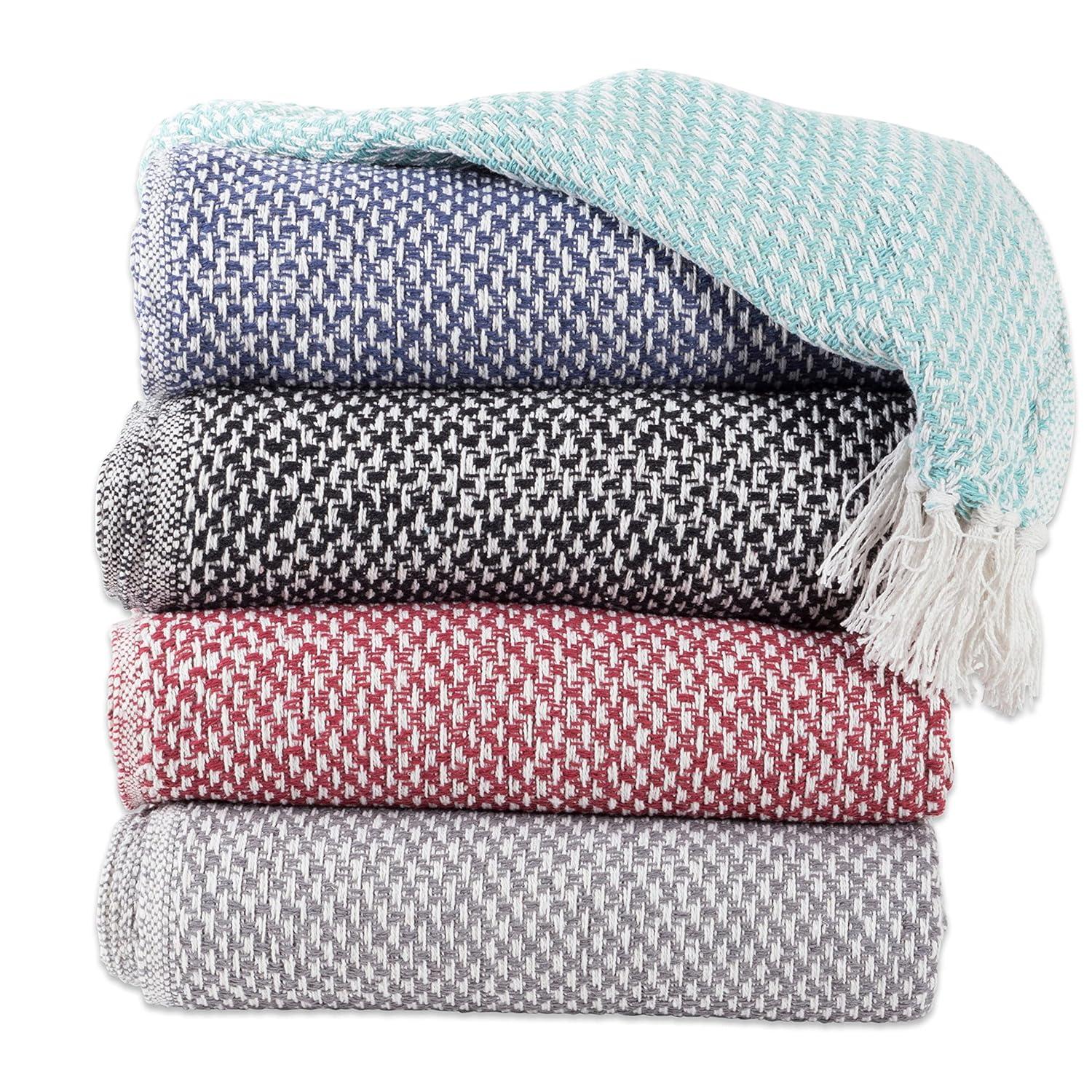 Design Imports Hand Woven Throw Blanket
