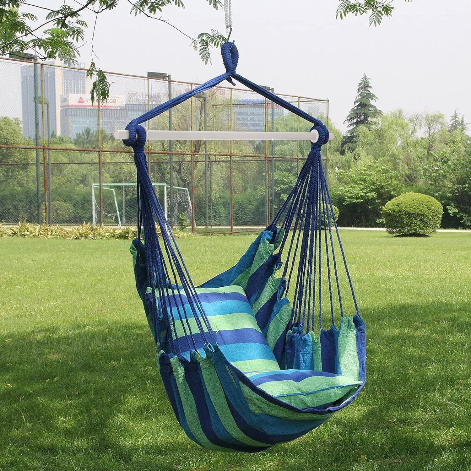 Hanging Rope Hammock Chair Swing