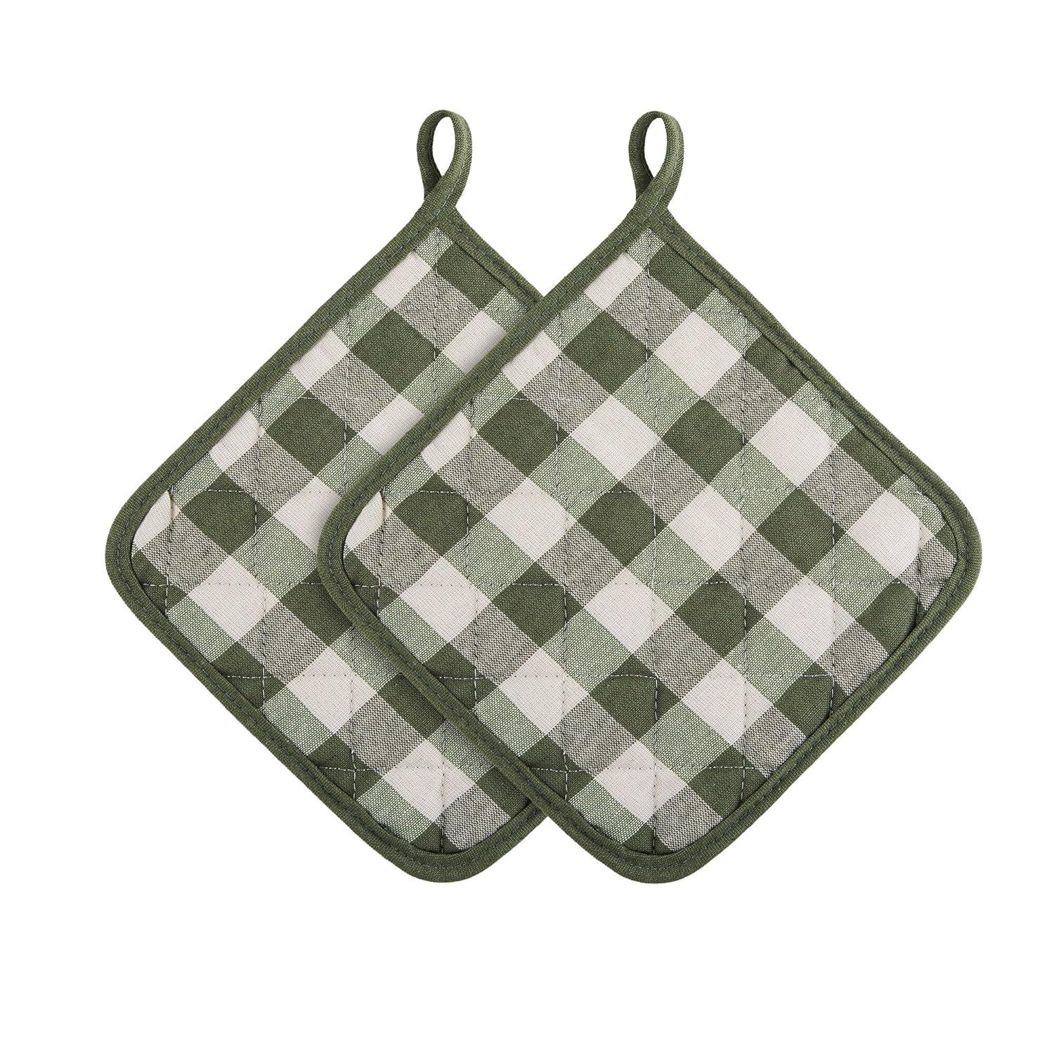 Achim Importing Co Achim Importing Co Checkered Cotton Potholder Set (Set of 2)