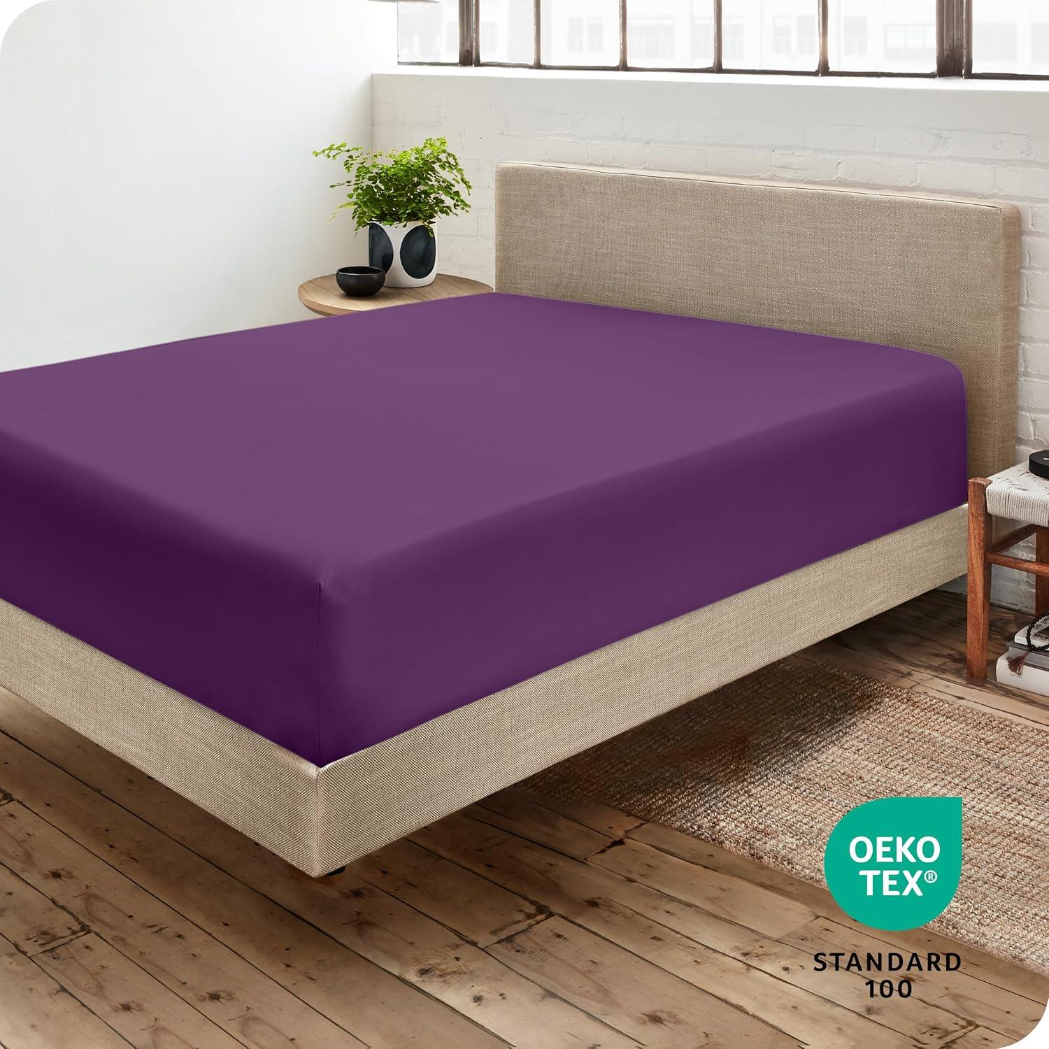 Bare Home Microfiber Fitted Sheet