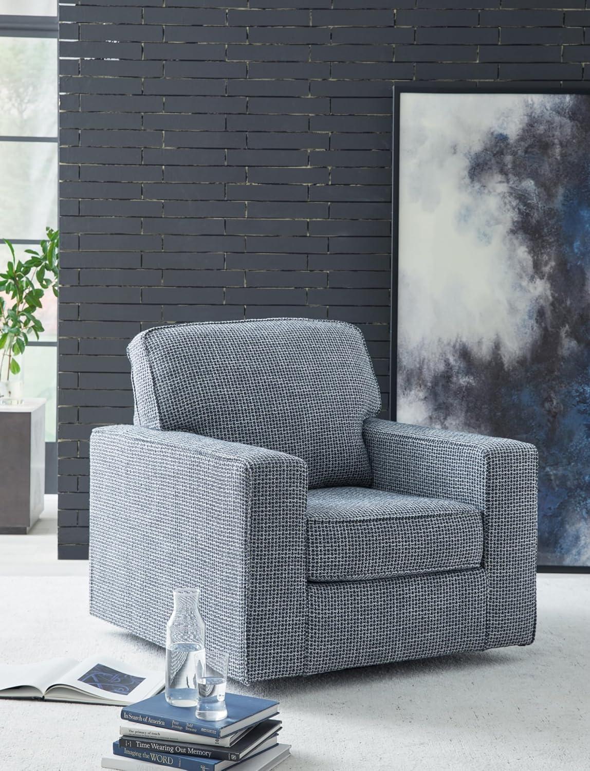 Ebern Designs Deivydas Upholstered Swivel Armchair