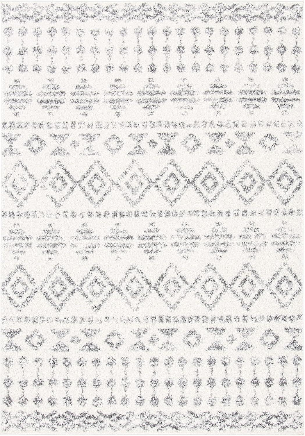 Tulum TUL656 Power Loomed Area Rug - Ivory/Grey - 4'5"x6'5" - Safavieh.