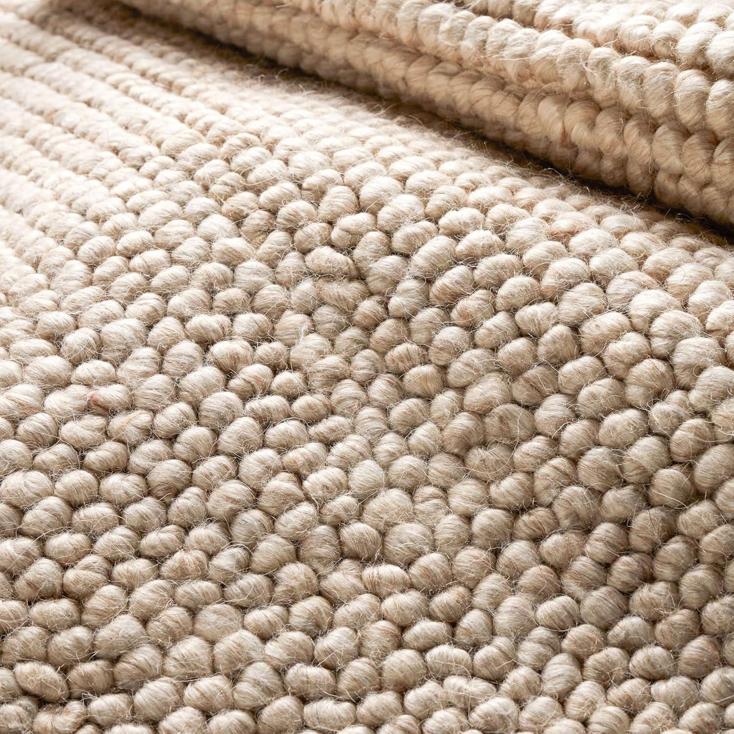 Niels Ivory Handwoven Wool/Viscose Rug