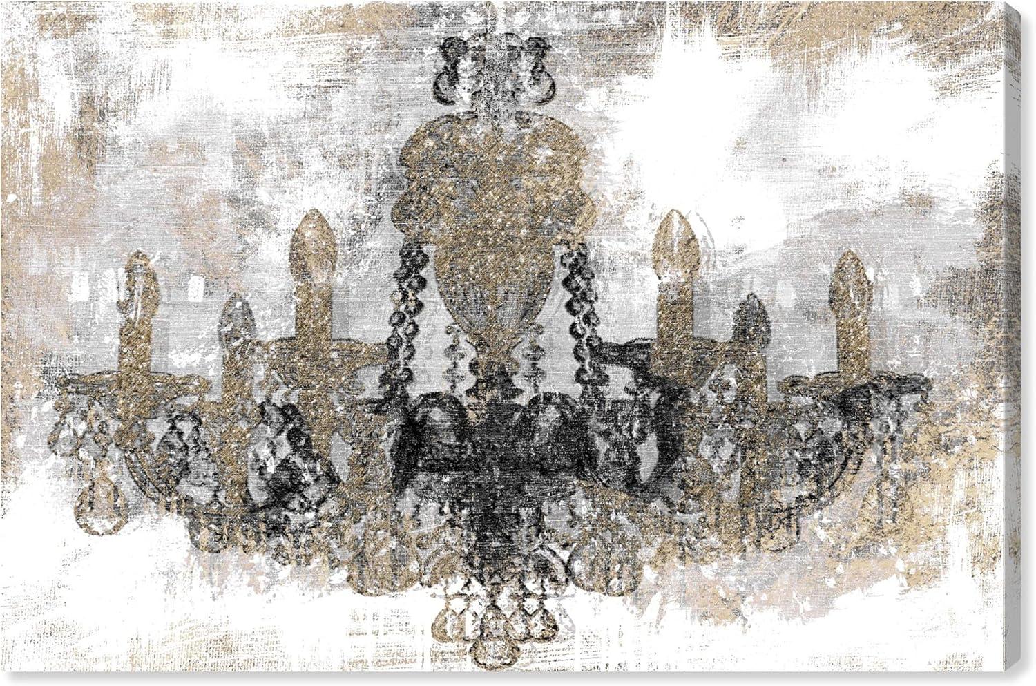 Oliver Gal Prints " Luxury Night Diamonds Classic Chandeliers "
